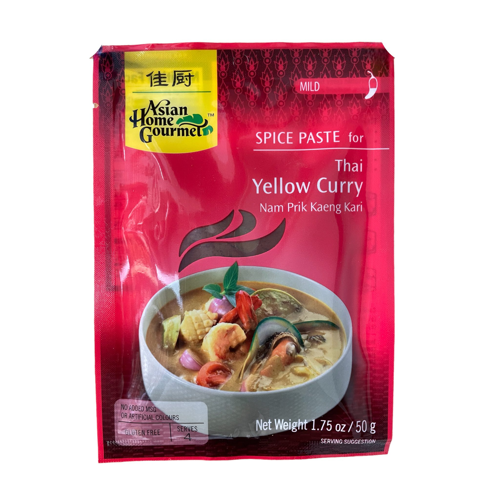Spice paste For Thai Yellow Curry, Asian Home Gourmet 50g