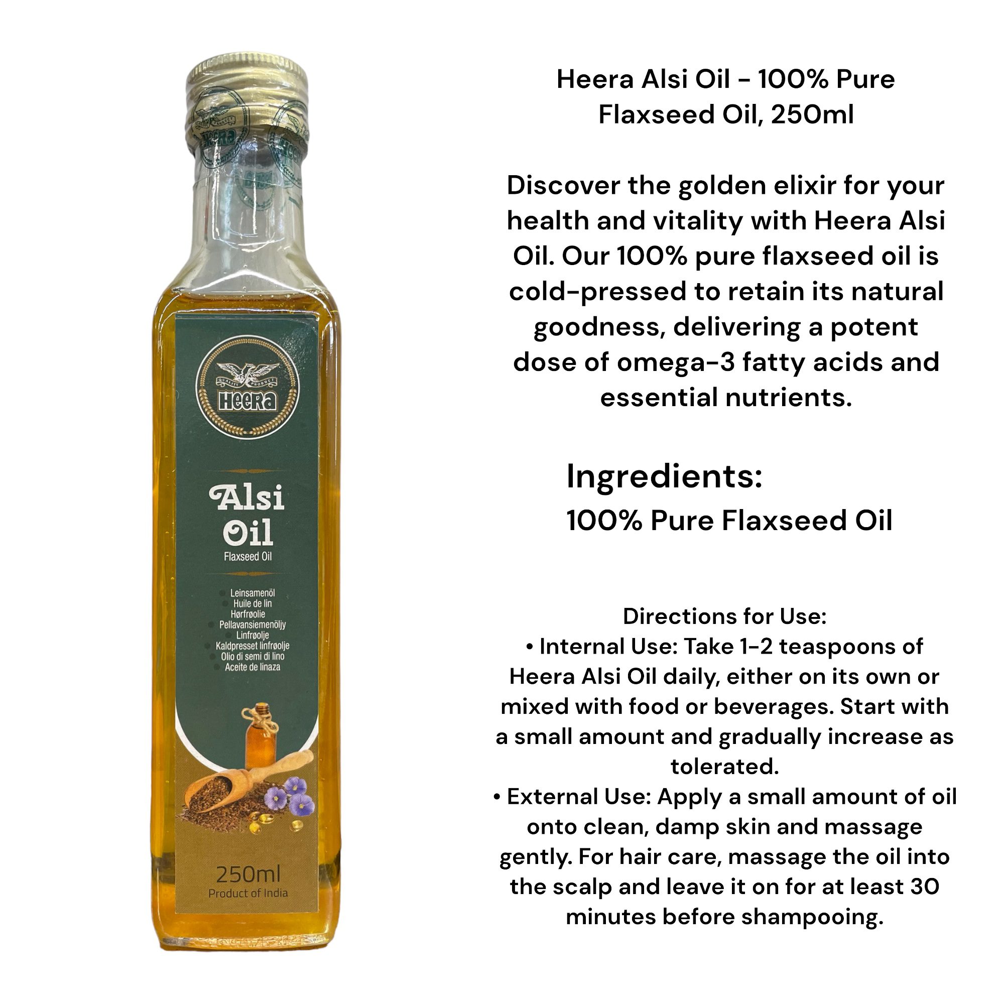 Alsi Oil (Flaxseed Oil) 250ml