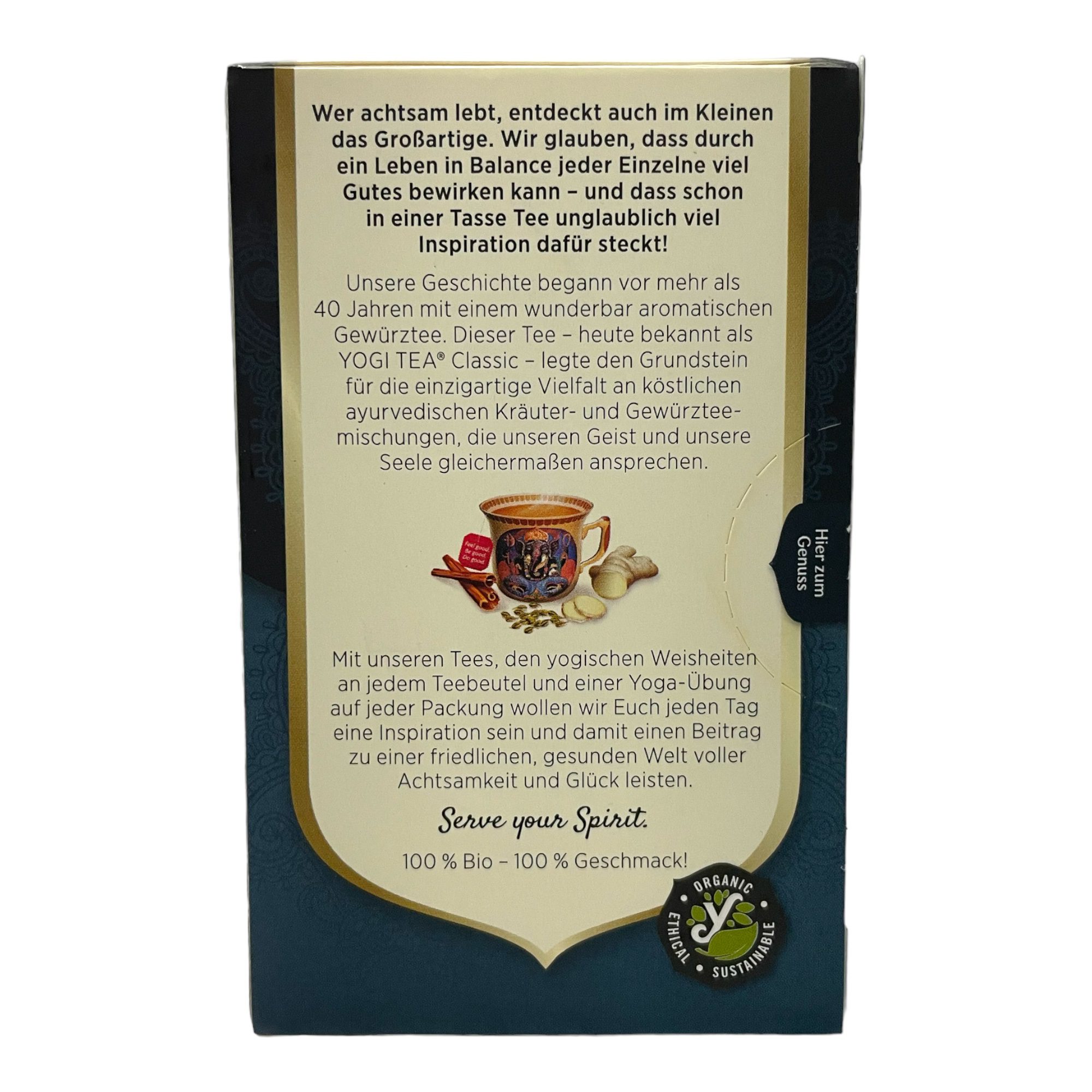 Black Chai Bio YOGI TEA 37.4g (17 Tea Bags) - Image 3