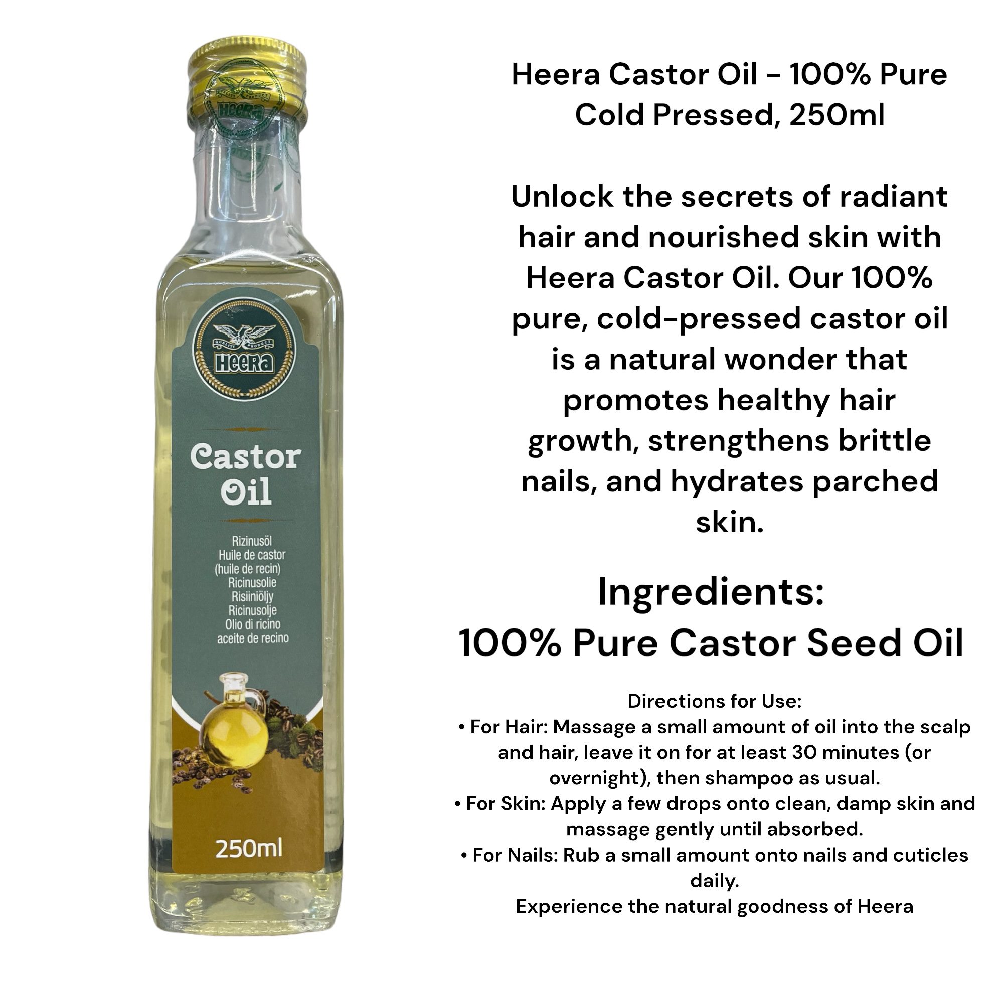 HEERA Castor Oil 250ml