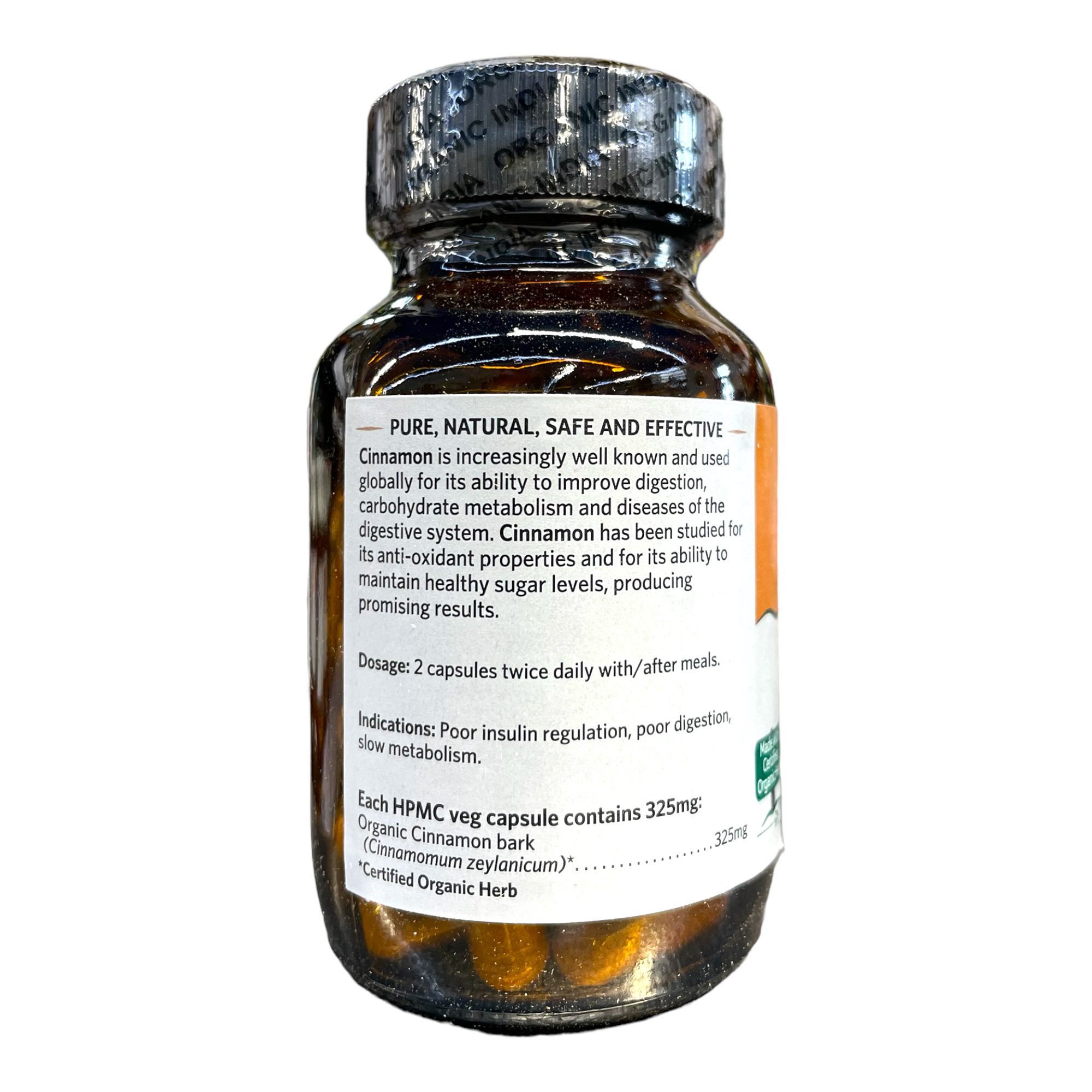 Cinnamon Capsule ORGANIC INDIA (60 Caps) - Image 2
