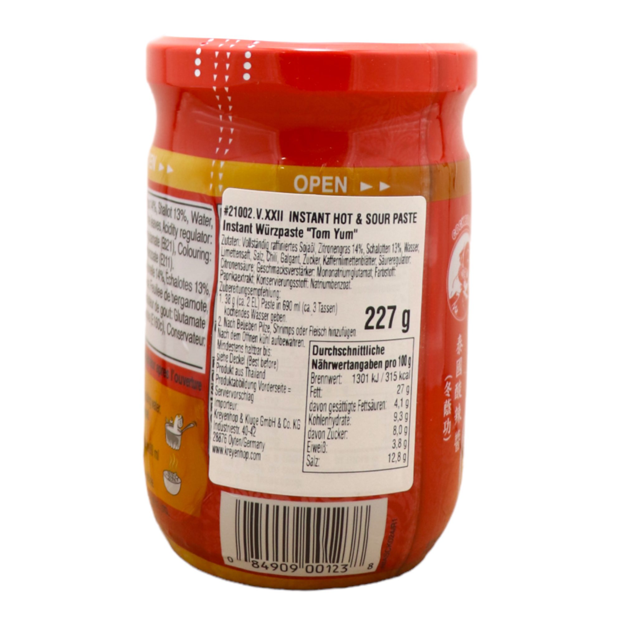 Tom Yum Instant Hot And Sour Paste COCK BRAND 227g - Image 3