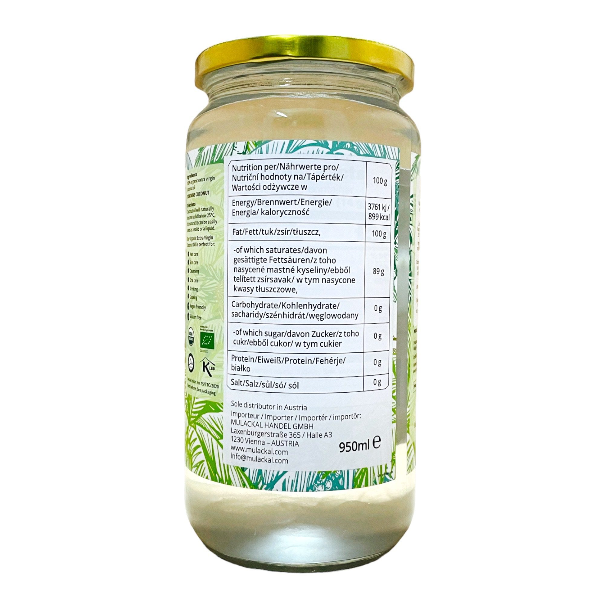 Extra Virgin Coconut Oil Organic COCOXIM 950ml - Image 3