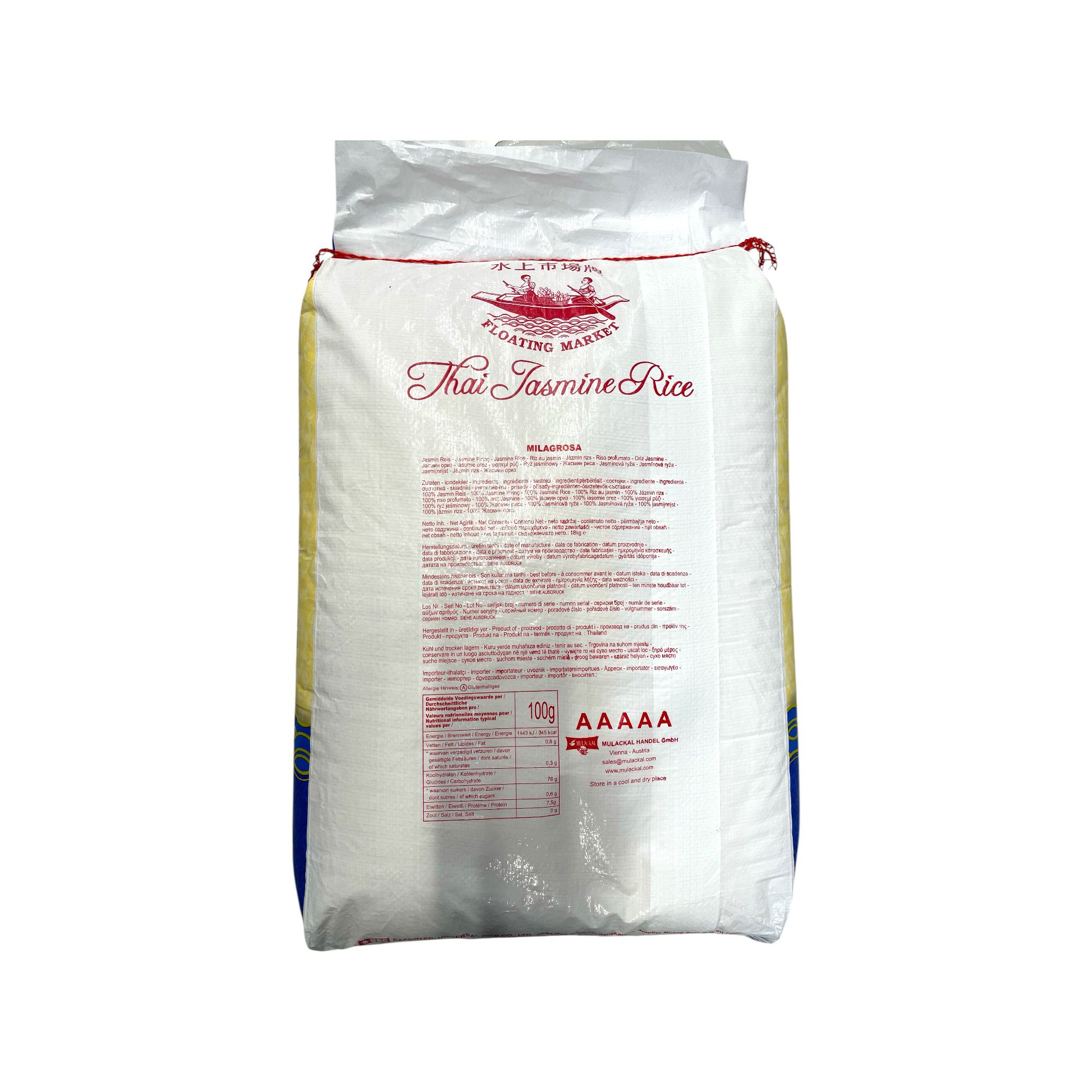 Thai Jasmine Rice - FLOATING MARKET 18kg - Image 2
