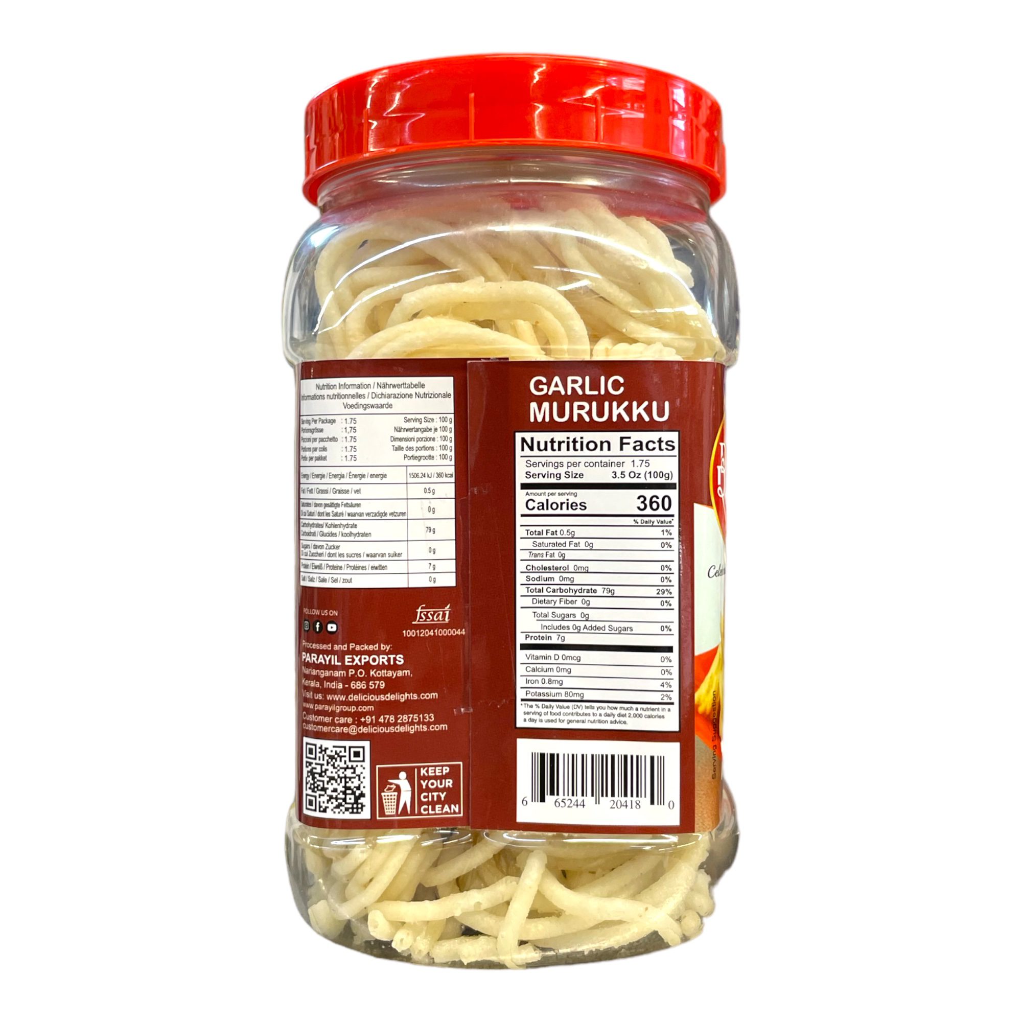 Garlic Murukku Delicious Delights 175g - Image 2