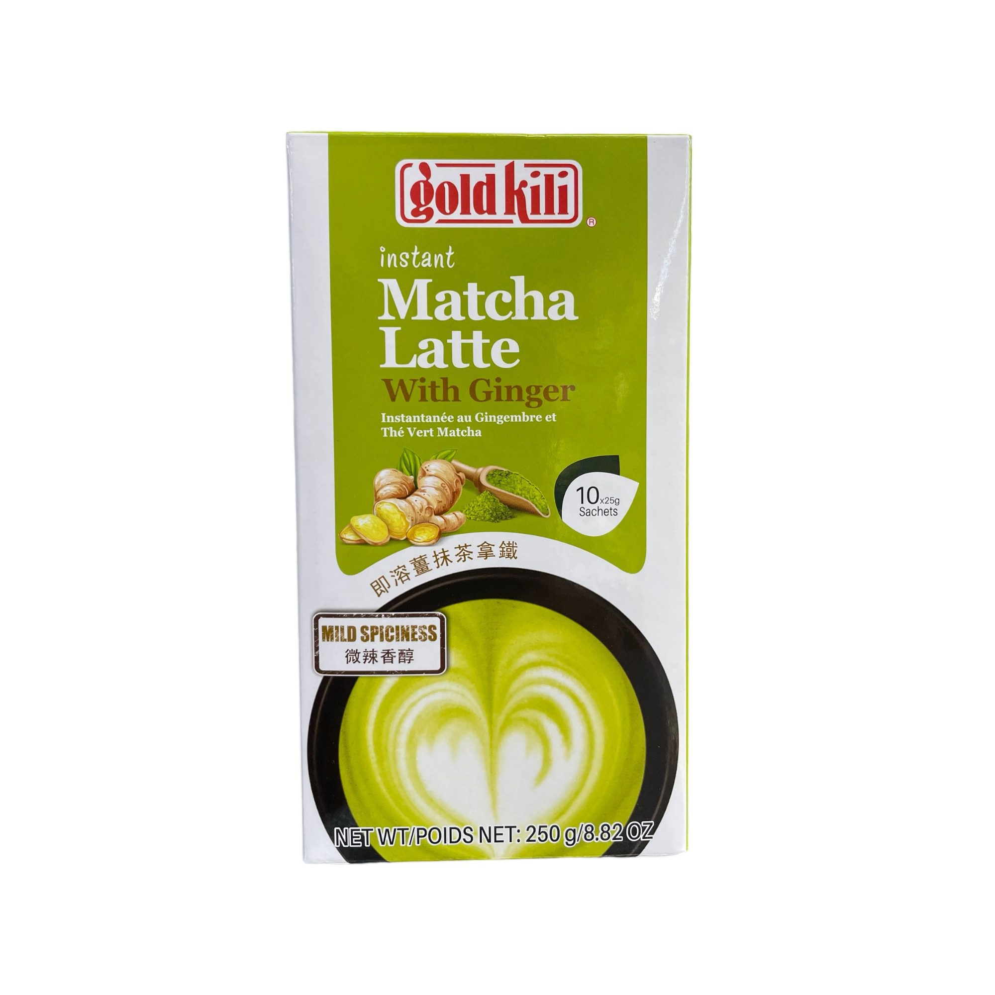 Gold kili Instant Matcha Latte with Ginger 10x25g