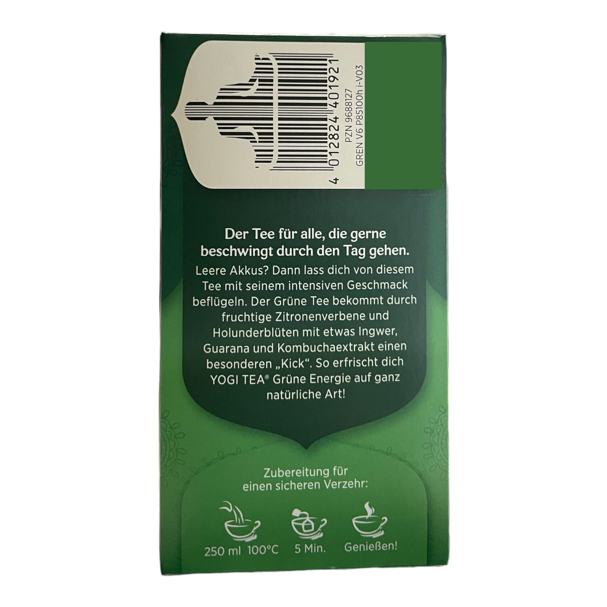 Grüne Energie Tee Bio YOGI TEA 30.6g (17 Tea Bags) - Image 3