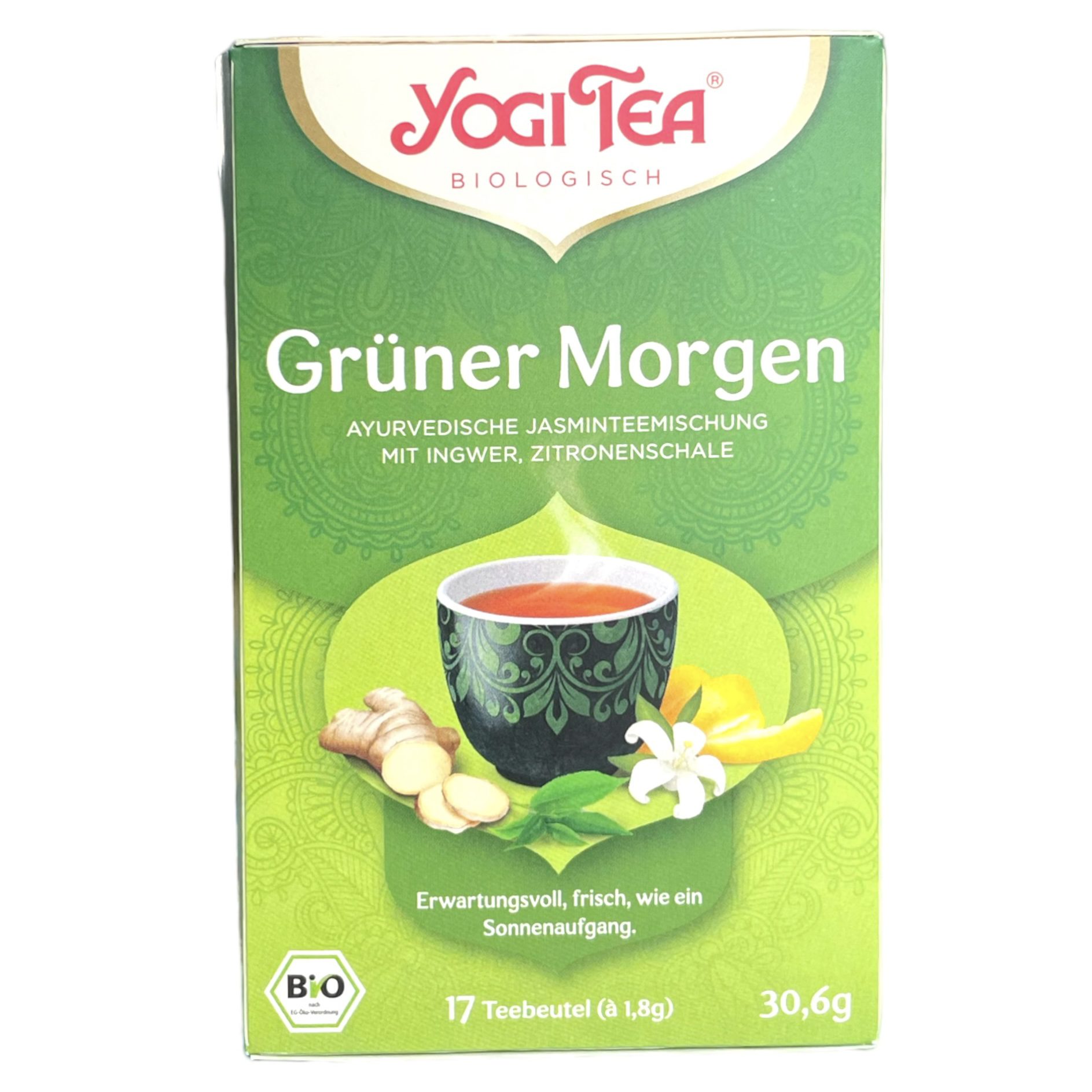 Grüner Morgen Tee Bio YOGI TEA 30.6g ( 17 Tea Bags)