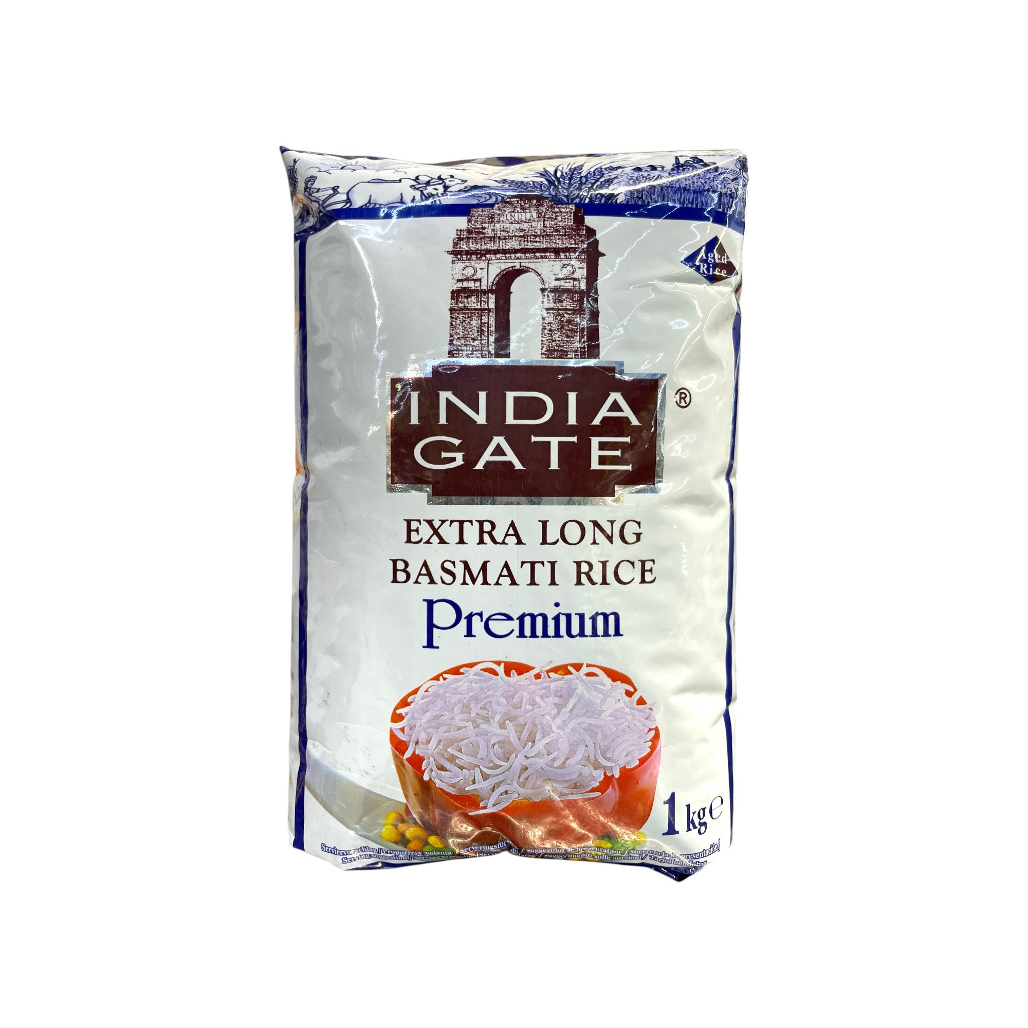 INDIA GATE Extra Long Basmati Rice Premium 1kg pack