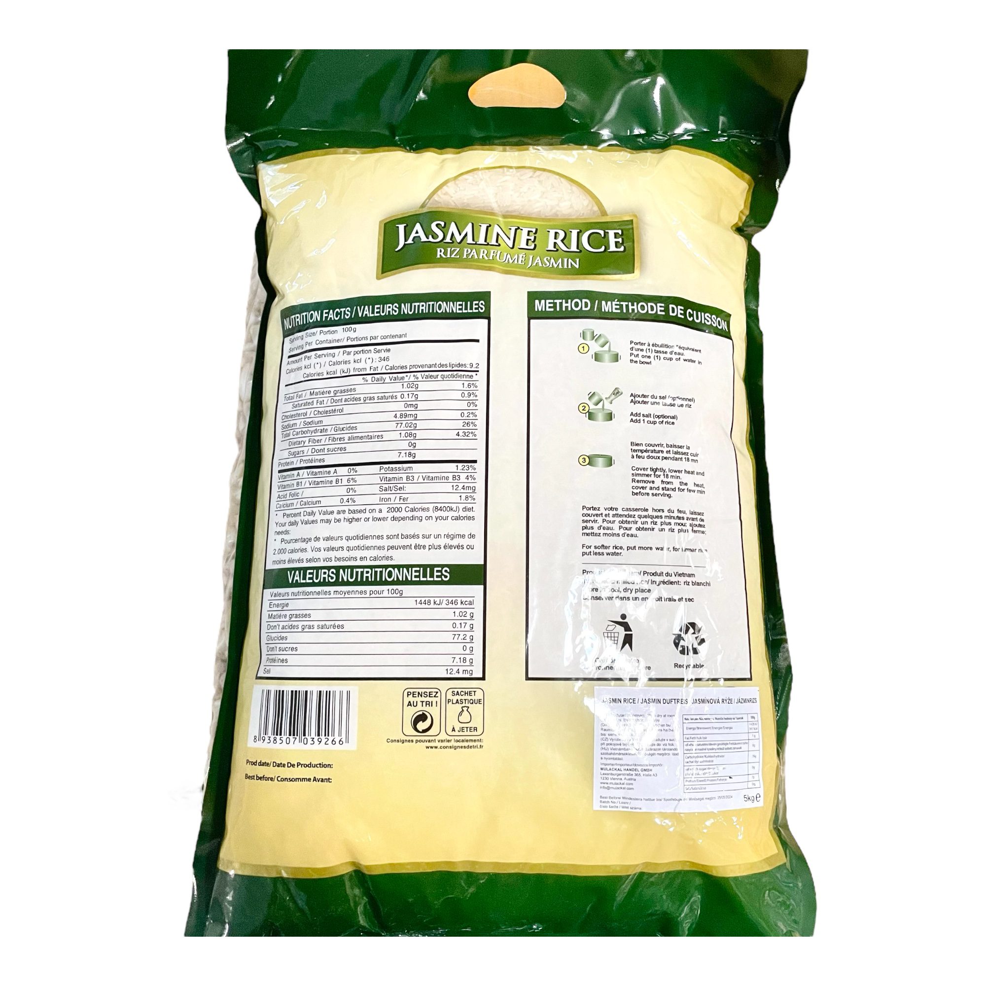 Jasmine Rice Lotus 5Kg - Image 2