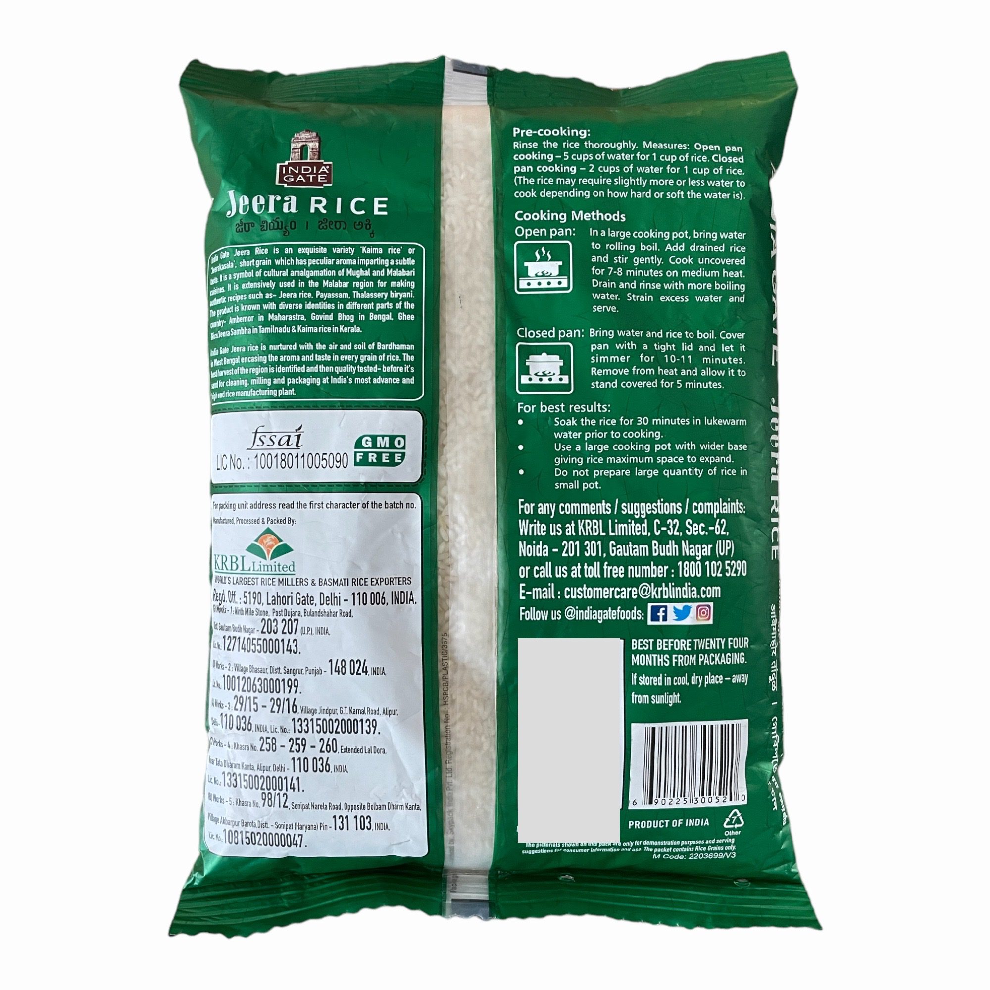 Jeera Rice India Gate 1kg - Image 2