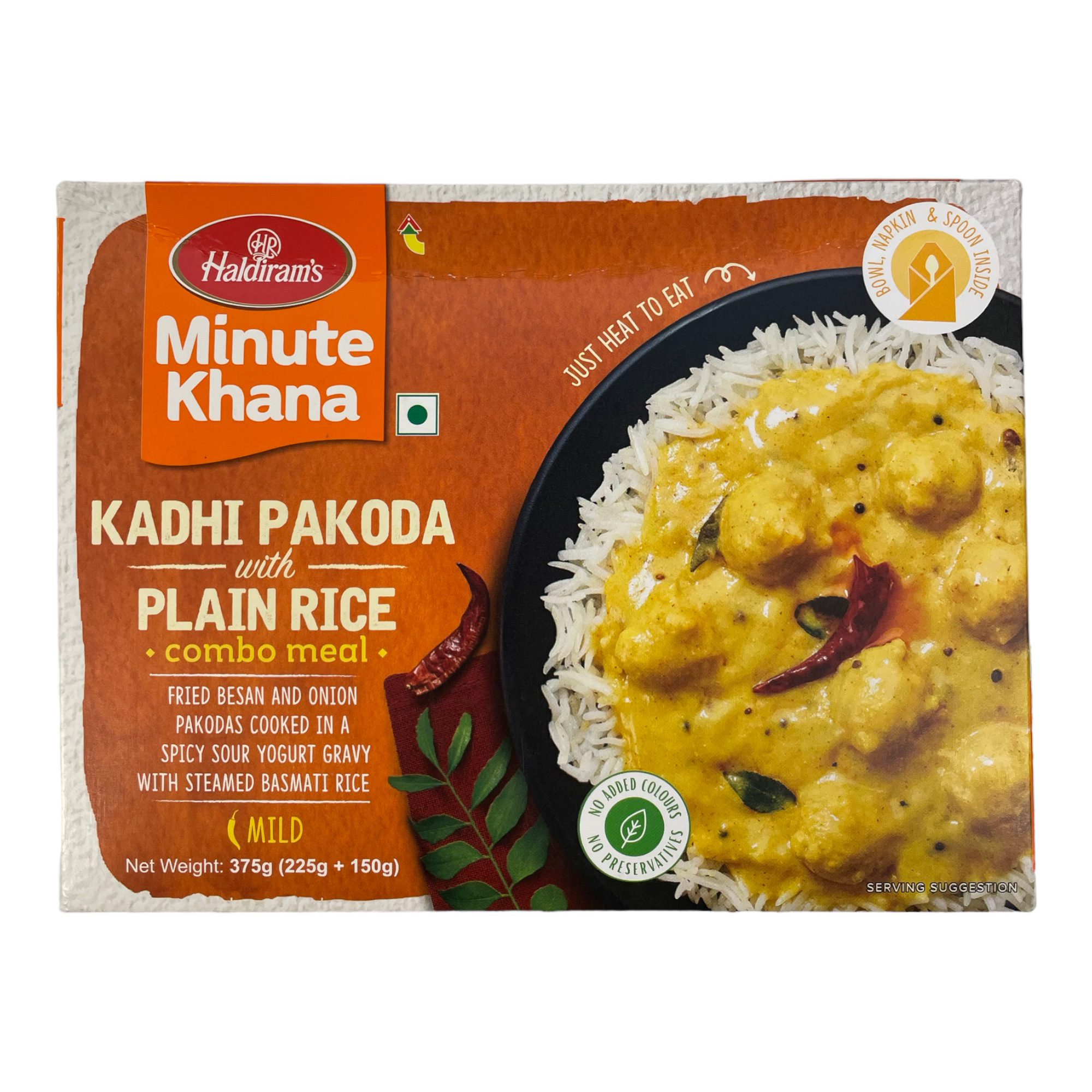 Kadhi Pakoda with Plain Rice HALDIRAM'S 375g