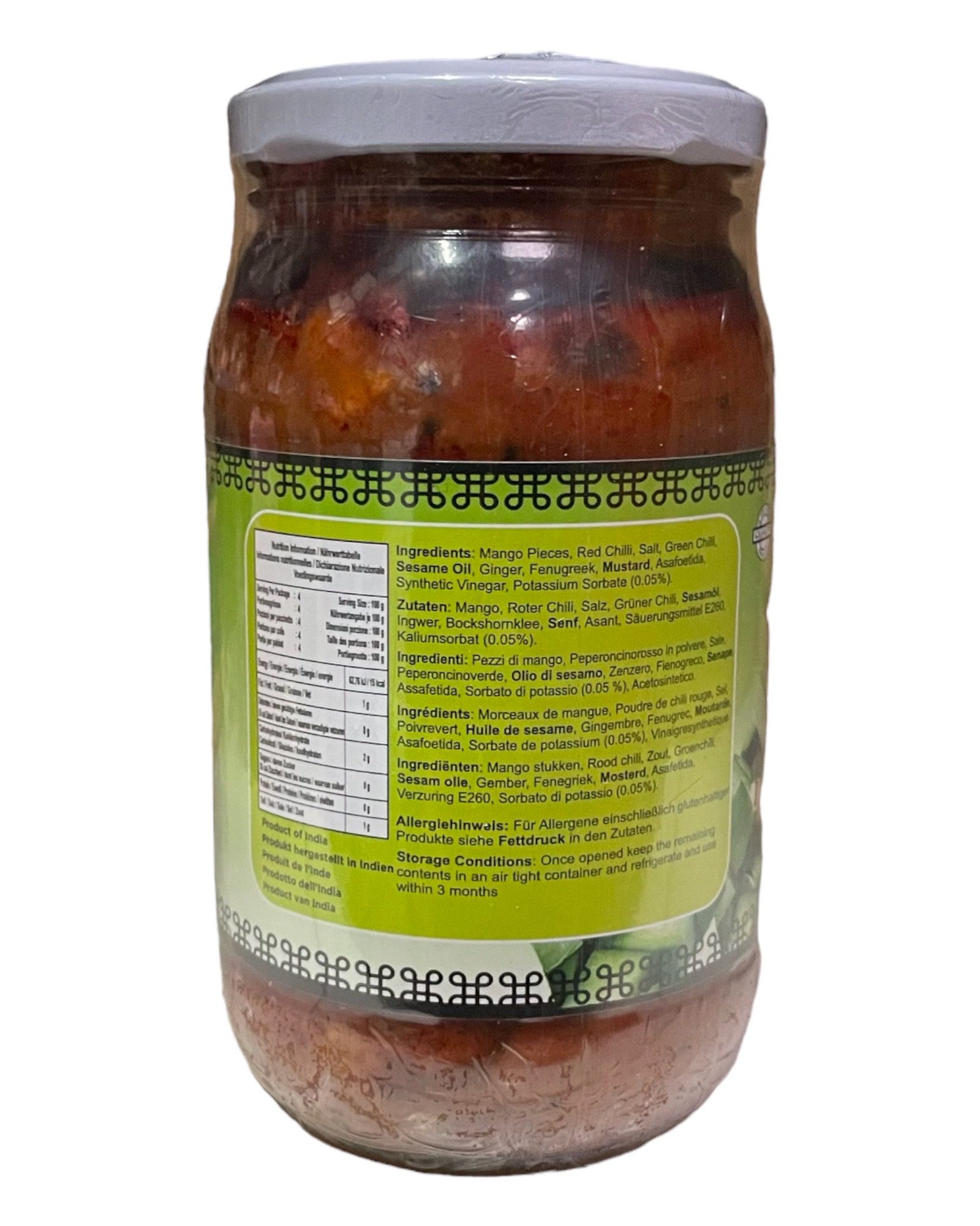 Kaduku Mango (Red) Pickle Periyar 400g - Image 2
