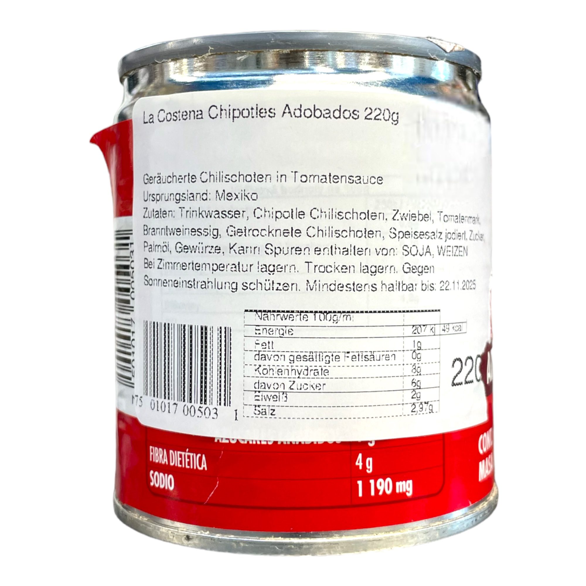 La Costena Chipotles Adobados 220g - Image 2