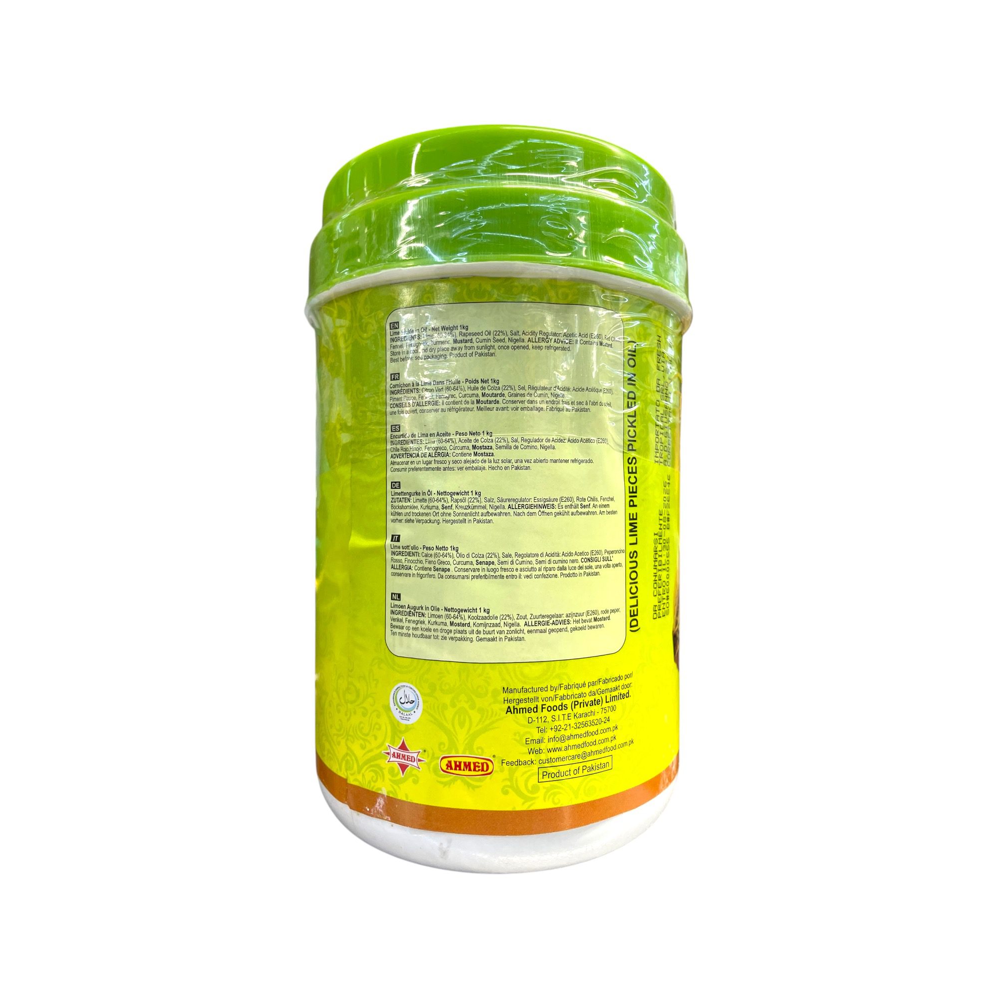 Lime Pickle In Oil - AHMED 1kg - Image 3