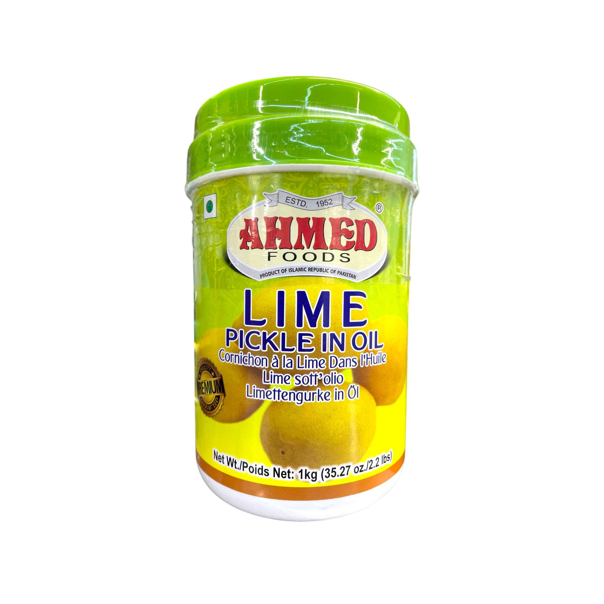 Lime Pickle In Oil - AHMED 1kg
