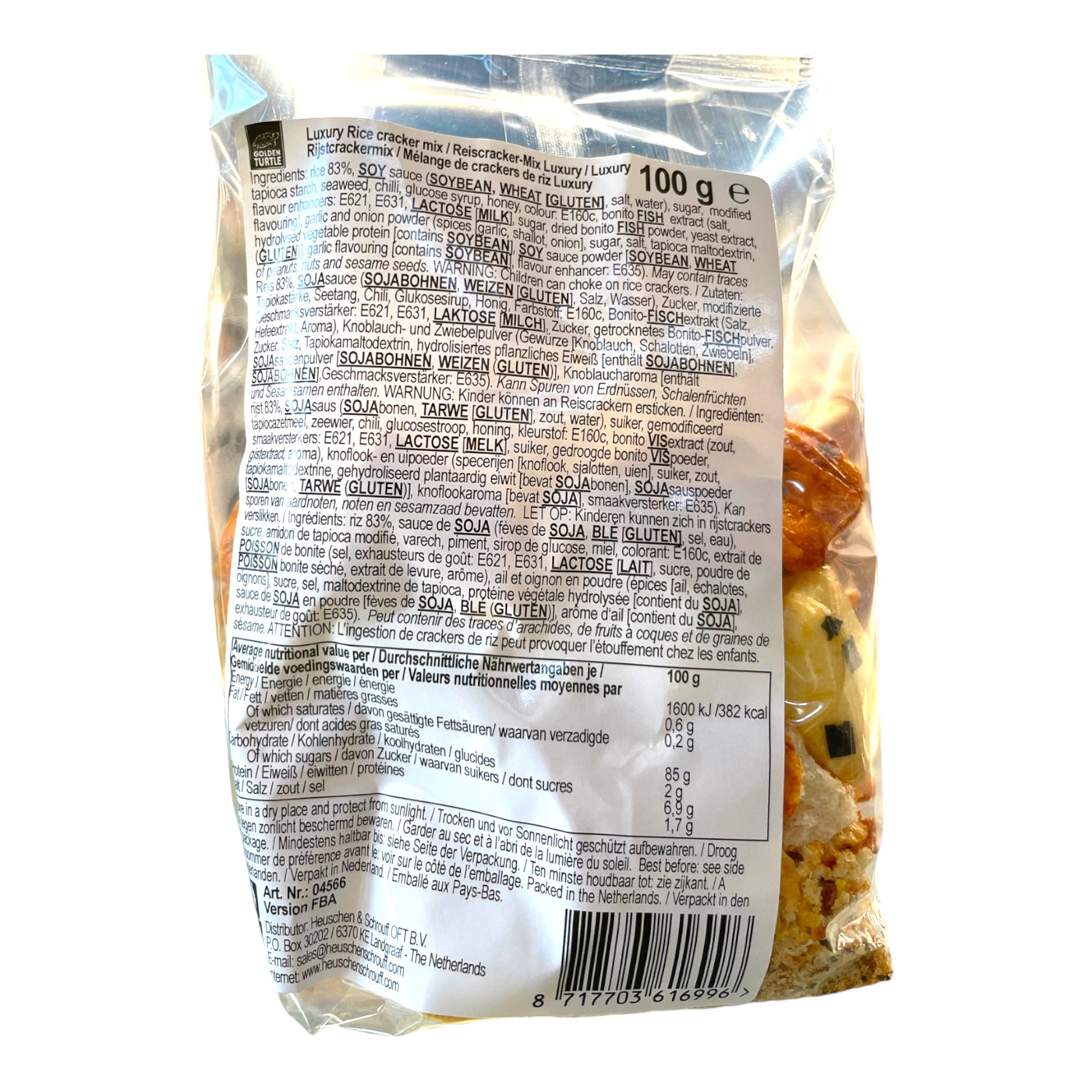 Luxury Mix Rice Crackers GOLDEN TURTLE 100g - Image 3