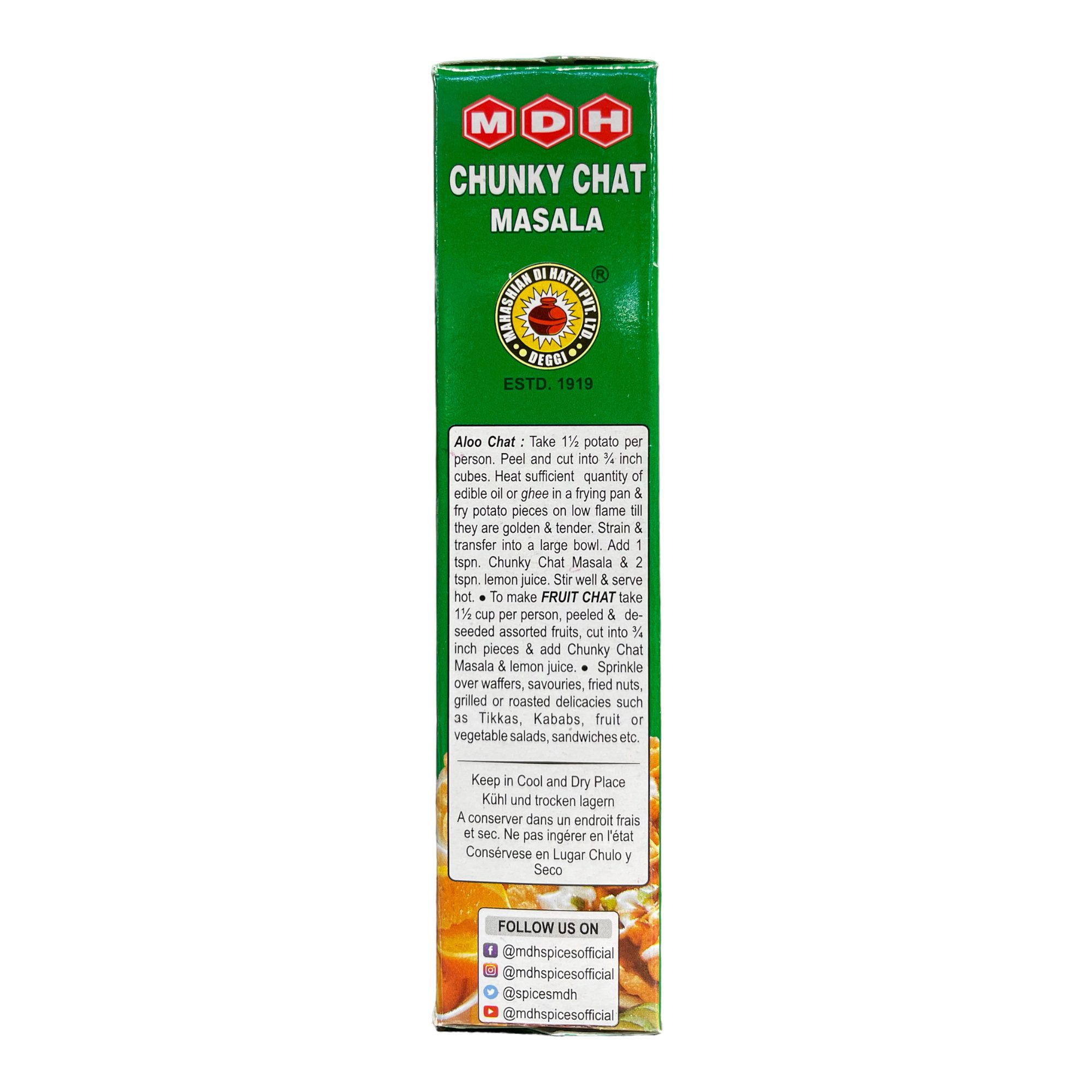 Chunky Chaat Masala MDH 100g - Image 3
