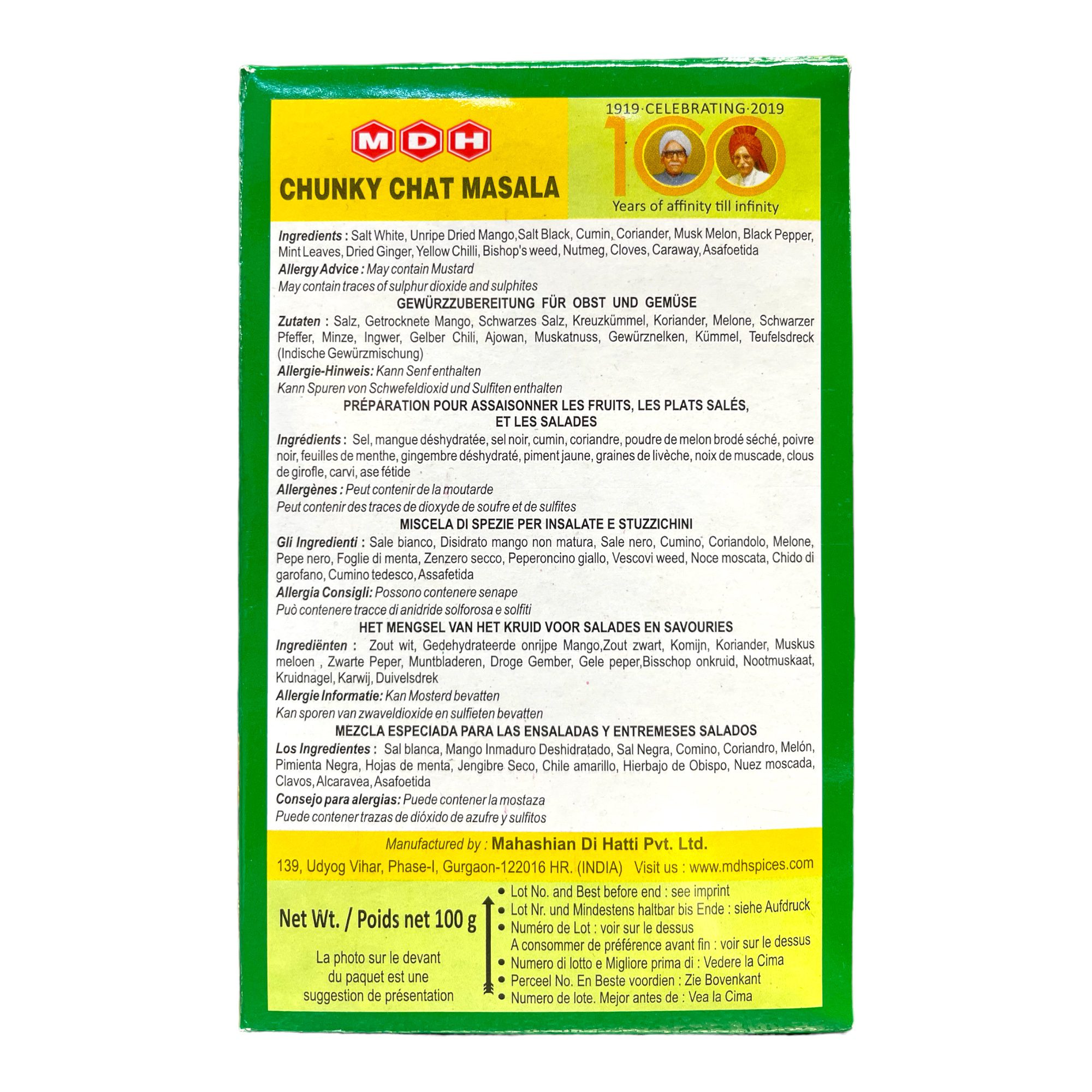 Chunky Chaat Masala MDH 100g - Image 2