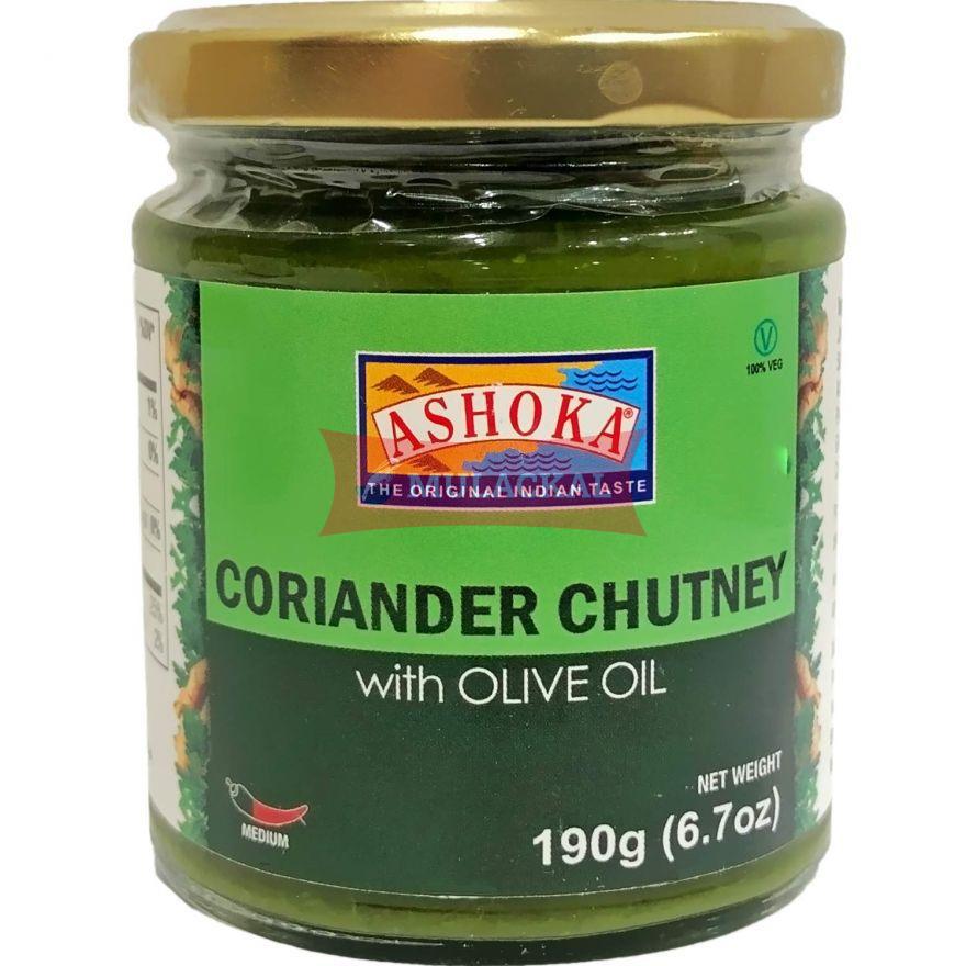 Coriander Chutney in Olive Oil Ashoka 190g