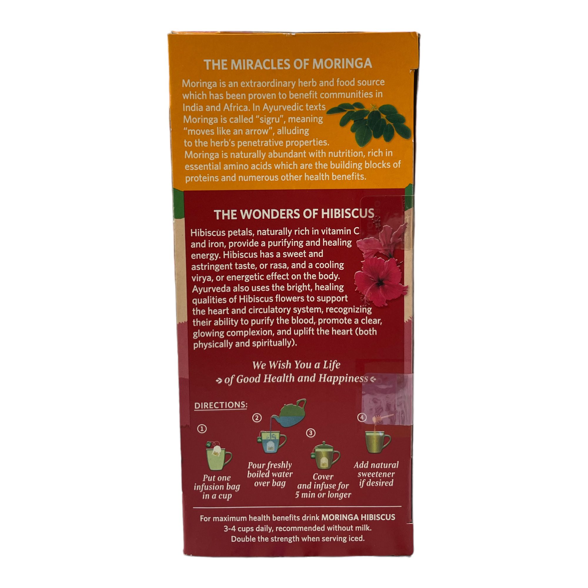 Moringa Hibiscus ORGANIC INDIA 25Tb 50g - Image 4