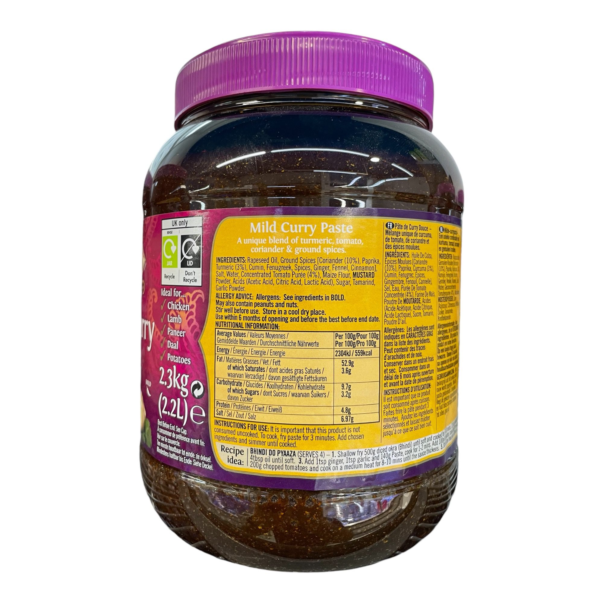 Curry Paste Mild - For Cooking 2,3kg - Image 2