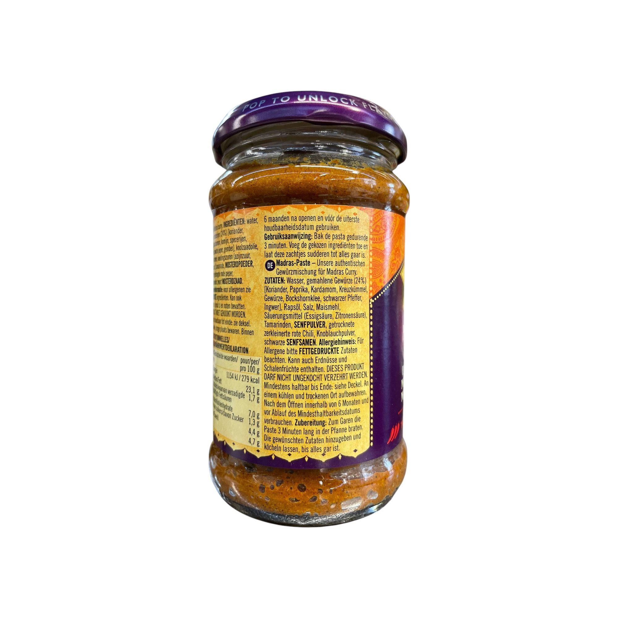 Patak's Madras Paste 283g - Image 3