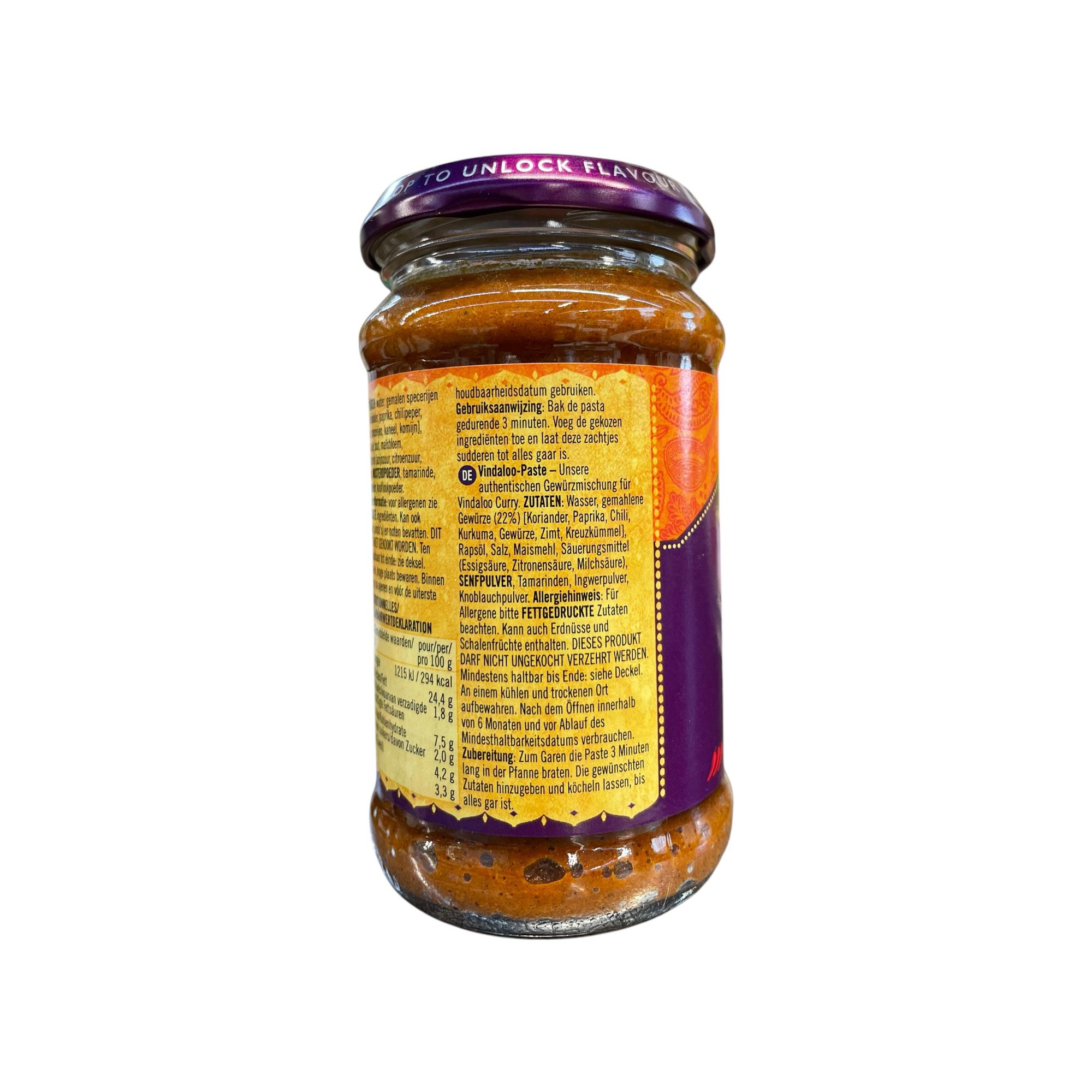 Patak's Vindaloo Paste 283g - Image 3