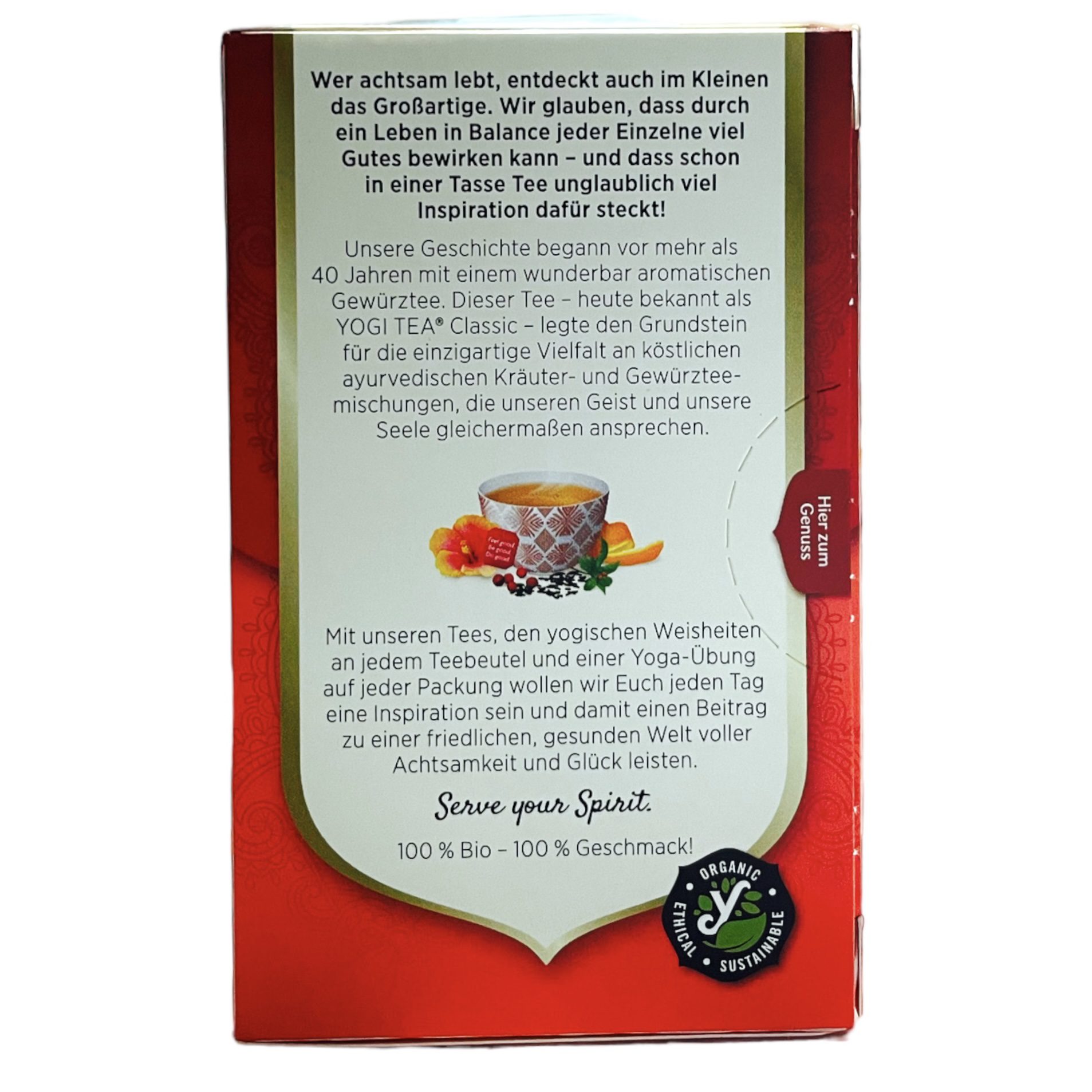Positive Energie (Cranberry Hibiskus) Bio YOGI TEA 30.6g (17 Tea Bags) - Image 3