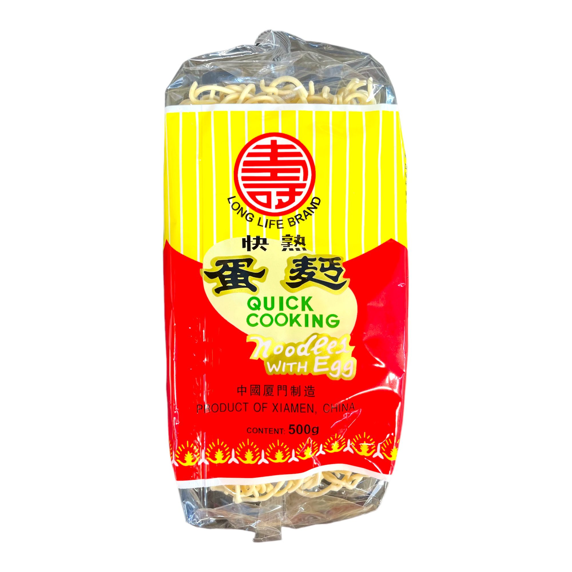 Quick Cooking Noodles With Egg Long Life Brand 500g
