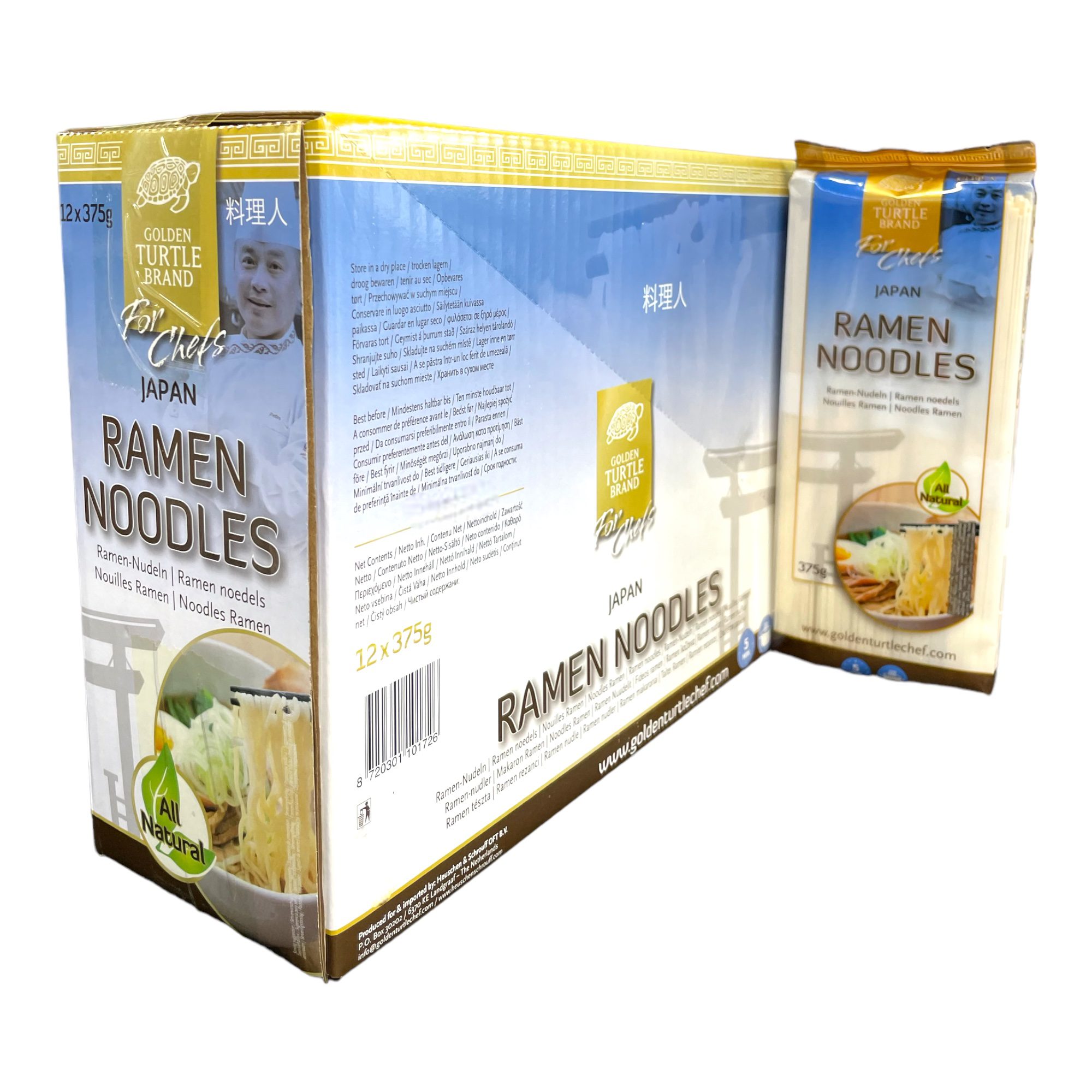 Ramen Noodles Golden Turtle Brand 12x 375g