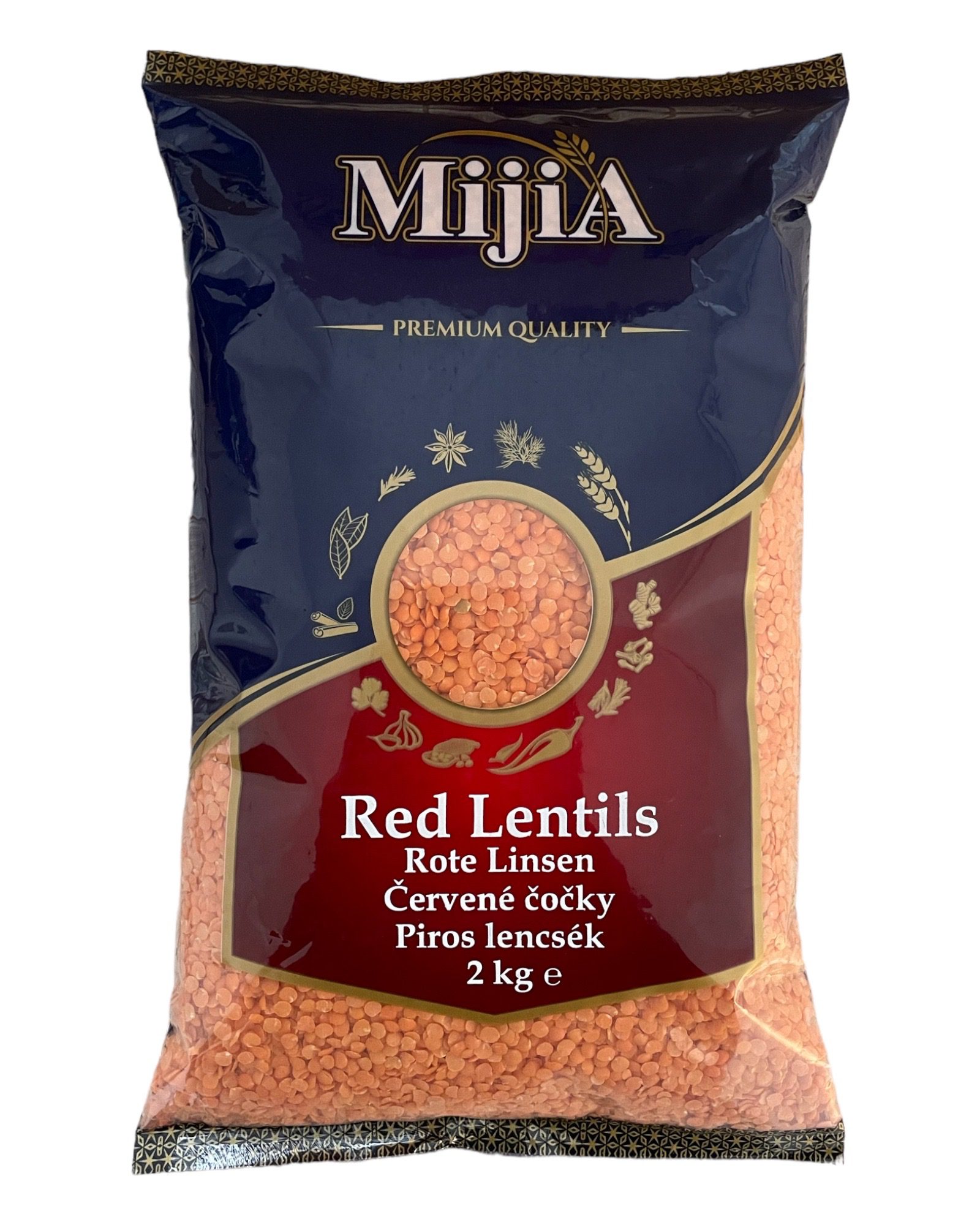Red Split Lentils Mijia 2kg