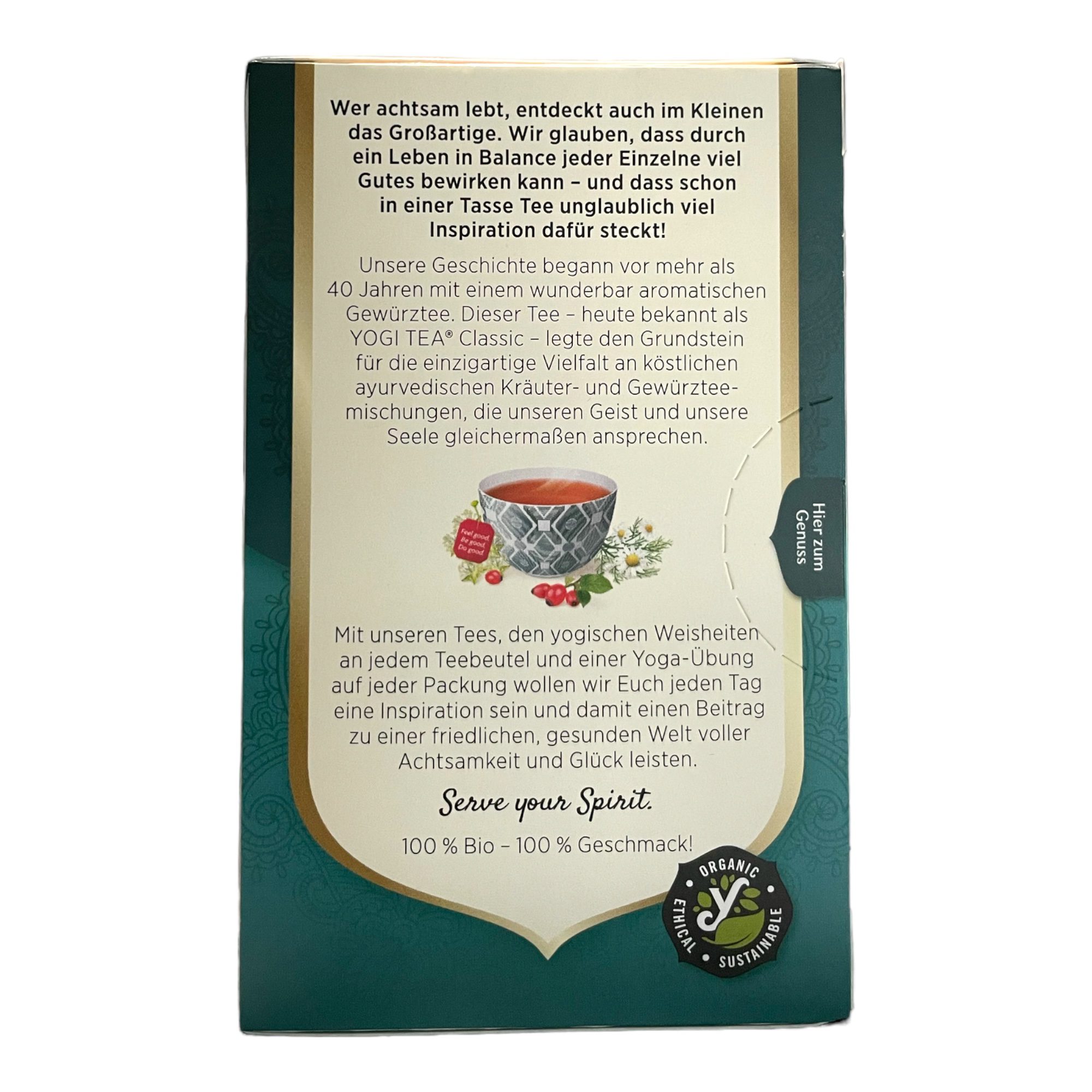 Ruhe Tee (Calm tea) Bio YOGI TEA 30.6g (17 Tea Bags) - Image 3