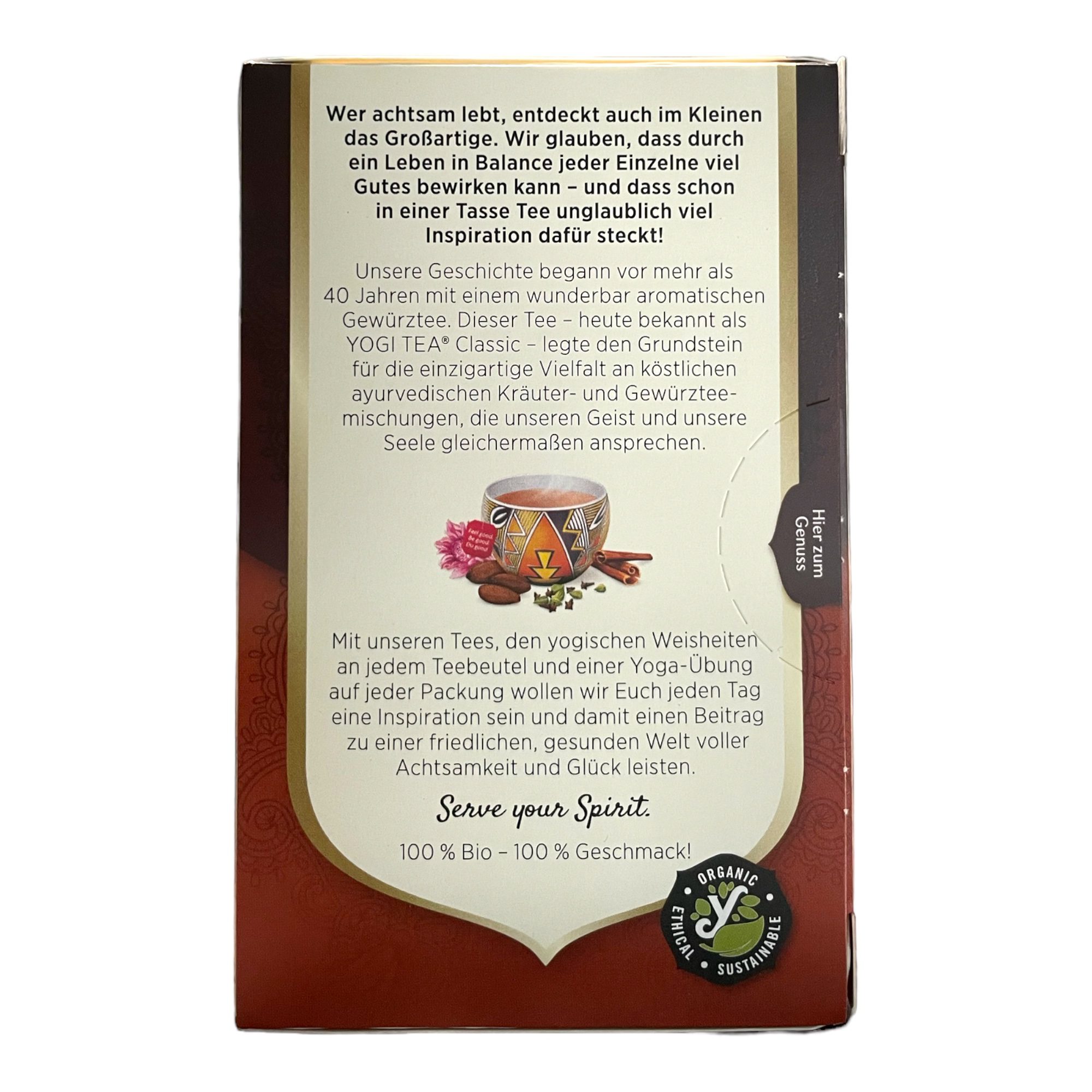 Schoko Tee Bio YOGI TEA 37.4g (17 Tea Bags) - Image 3