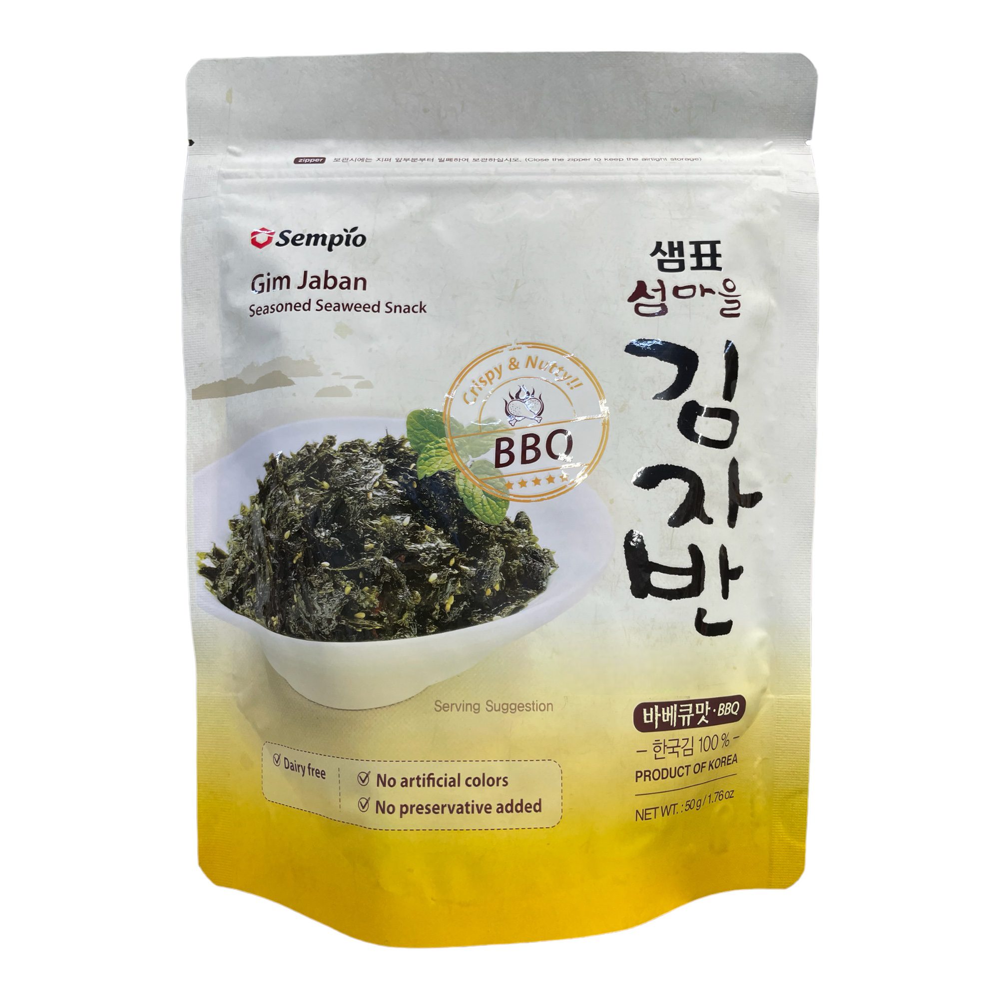 Crispy Seaweed Snack,BBQ SEMPIO 50g