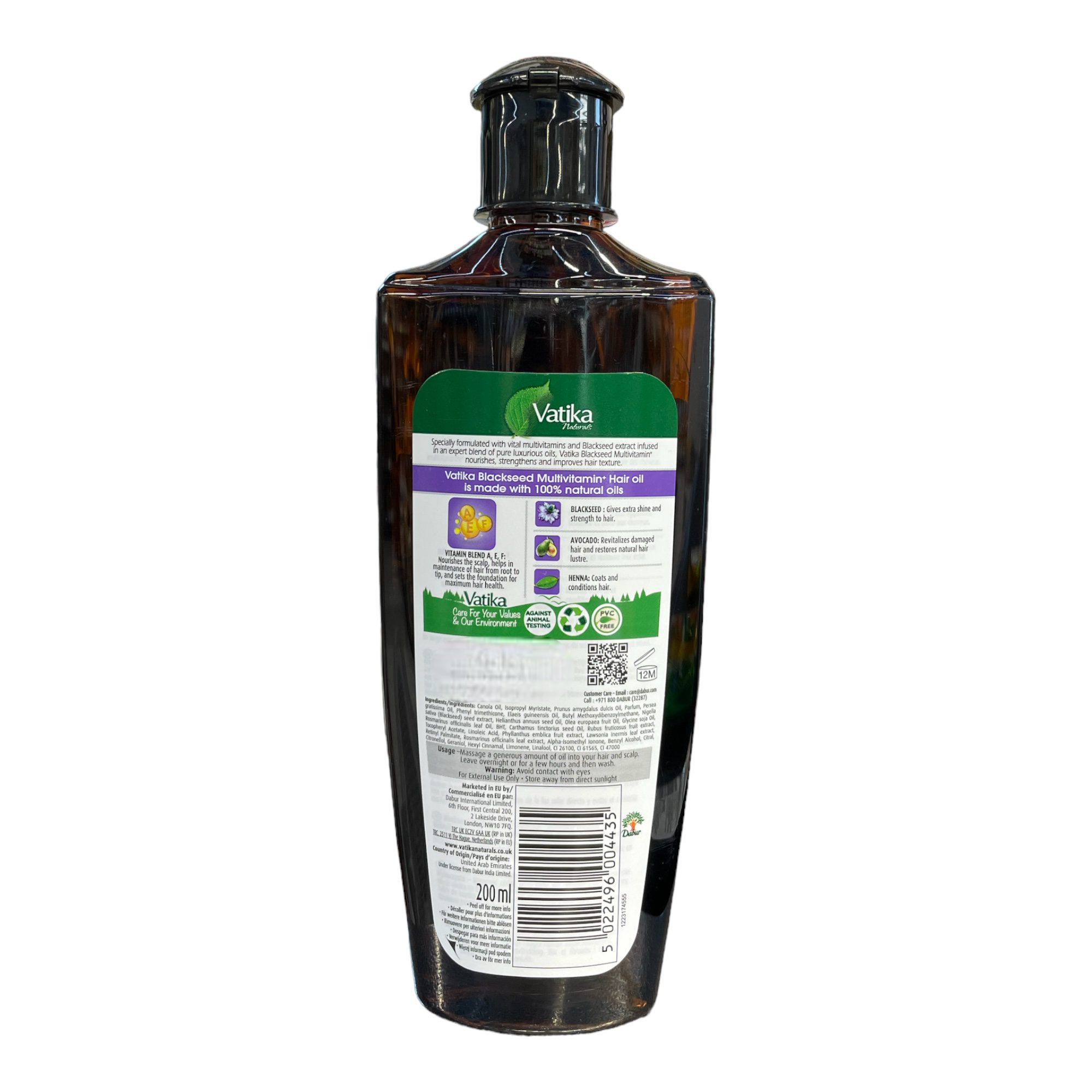 VATIKA Blackseed Multivitamin Hair oil 200ml - Image 2