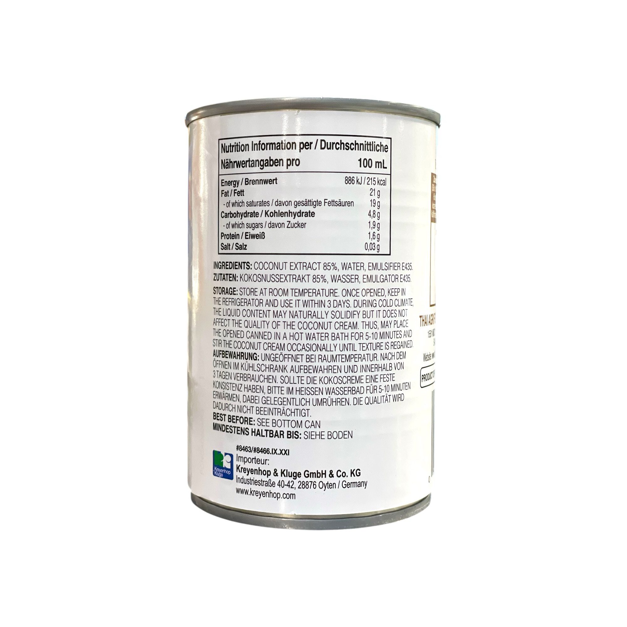 Coconut Cream AROY-D 400g - Image 2