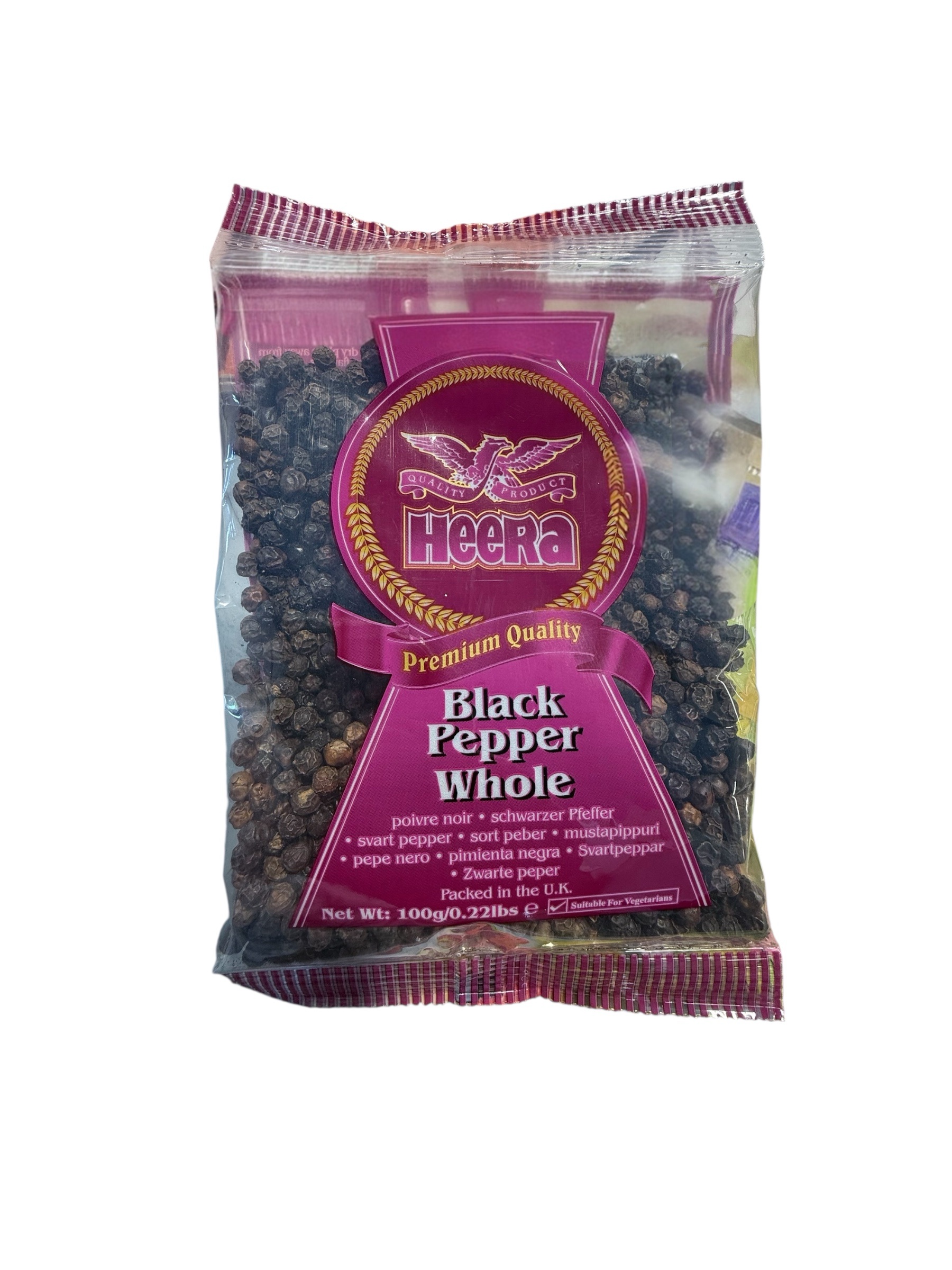Black Pepper; whole HEERA 100g