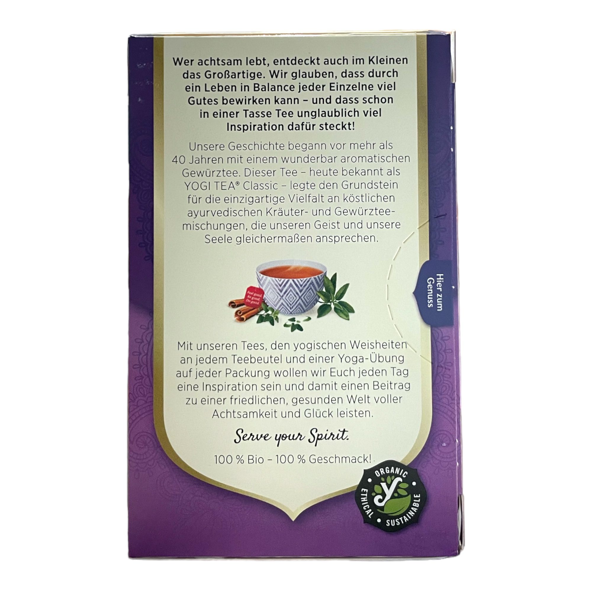 Wohlfühl Tee Bio YOGI TEA 30.6g (17 Tea Bags) - Image 3