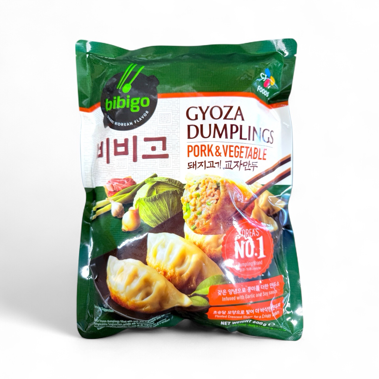 Bibigo Gyoza Pork & Vegetable Dumplings 600g