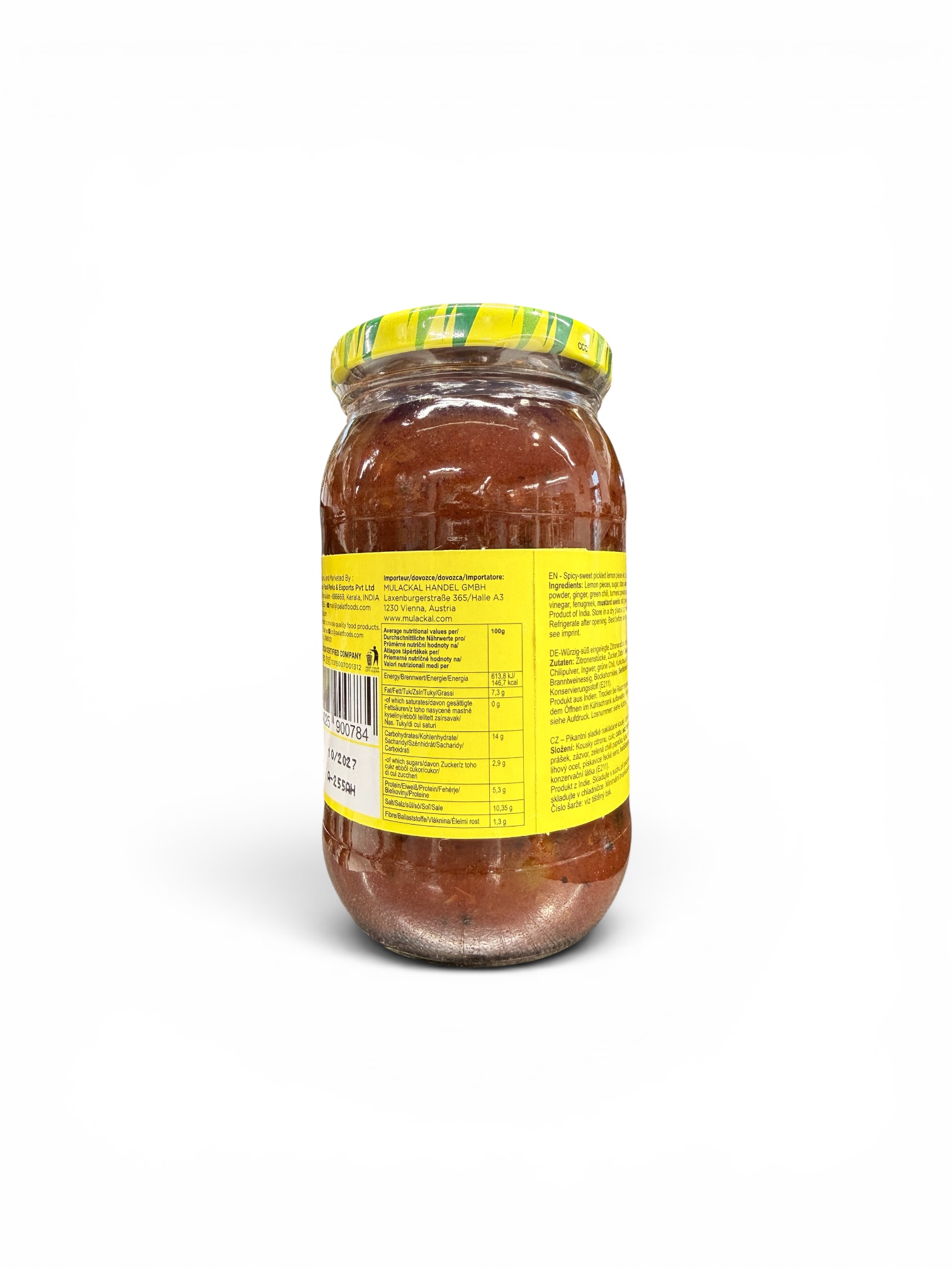 Palat Hot & Sweet Lemon Pickle 400g - Image 2