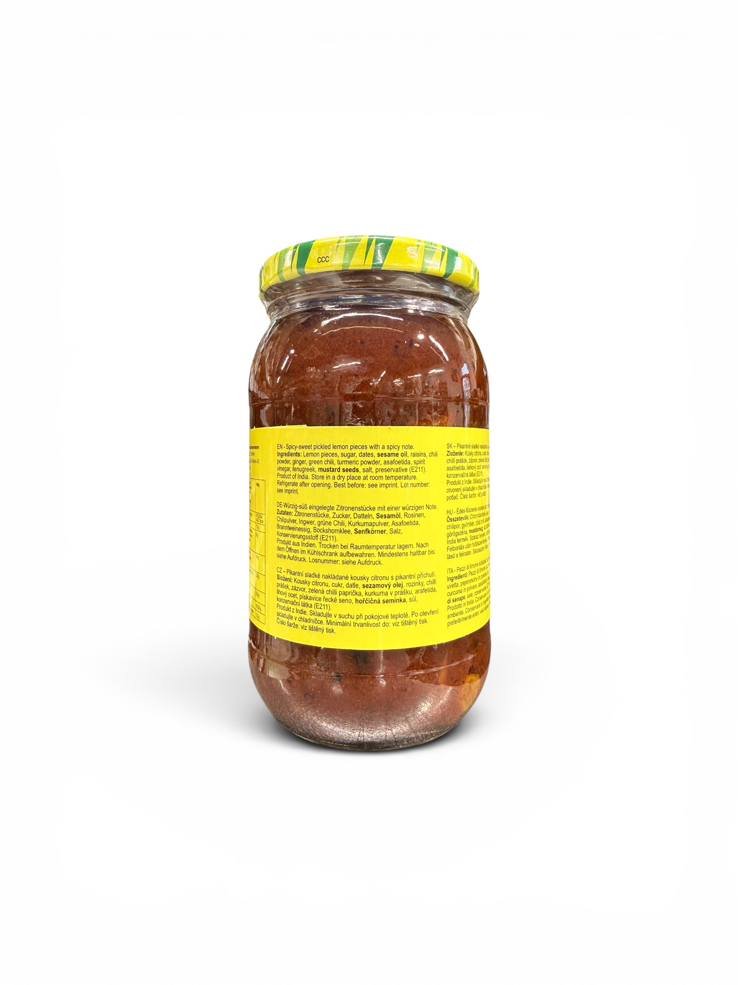 Palat Hot & Sweet Lemon Pickle 400g - Image 3