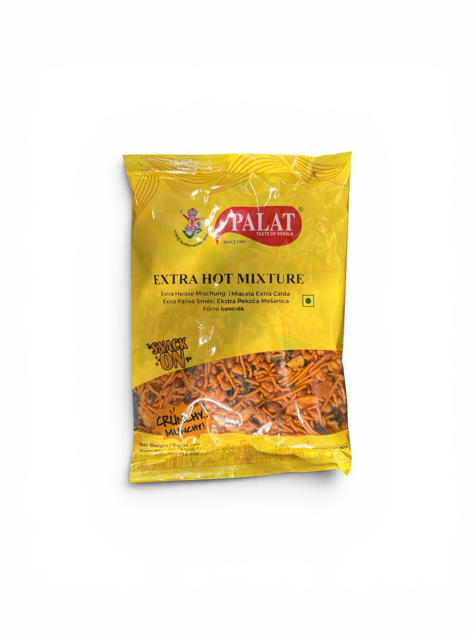 Palat Extra Hot Mixture 200g Authentic Kerala Spicy Snack Mix with Crispy Sev Peanuts and Traditional South Indian Spices