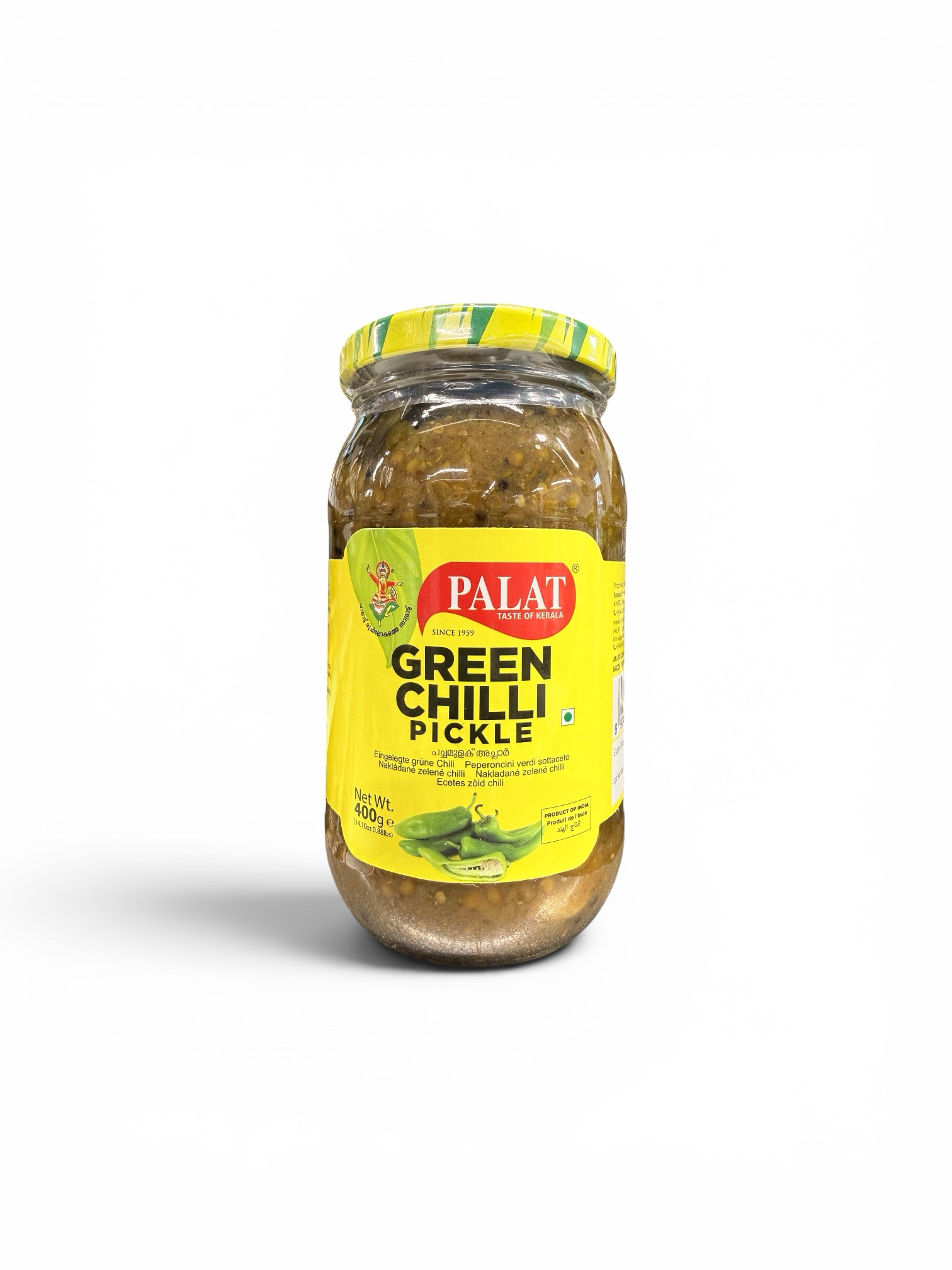 Palat Green Chilli Pickle 400g