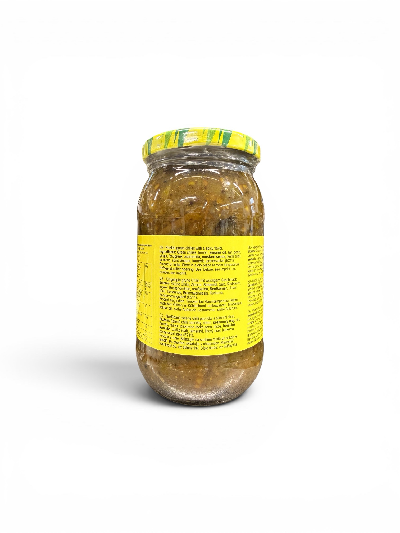 Palat Green Chilli Pickle 400g - Image 2