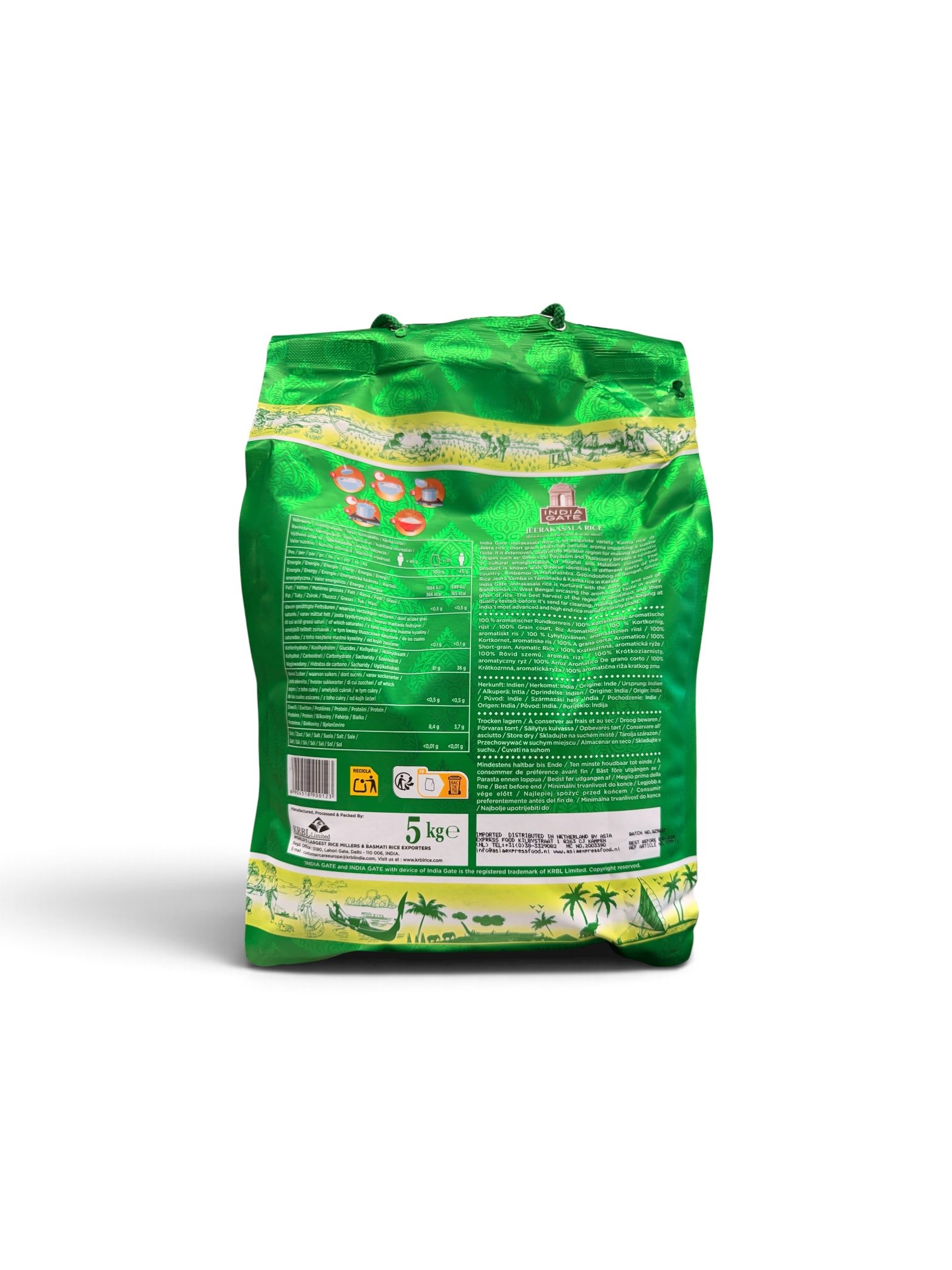 India Gate Jeerakasala Rice 5kg - Image 2