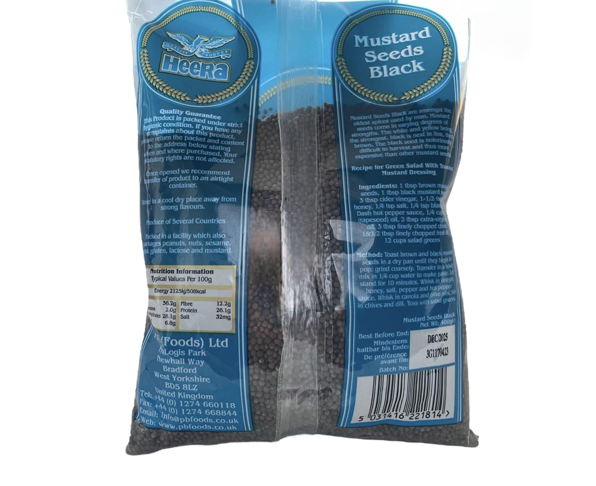 Mustard seeds; black HEERA 400g - Image 2